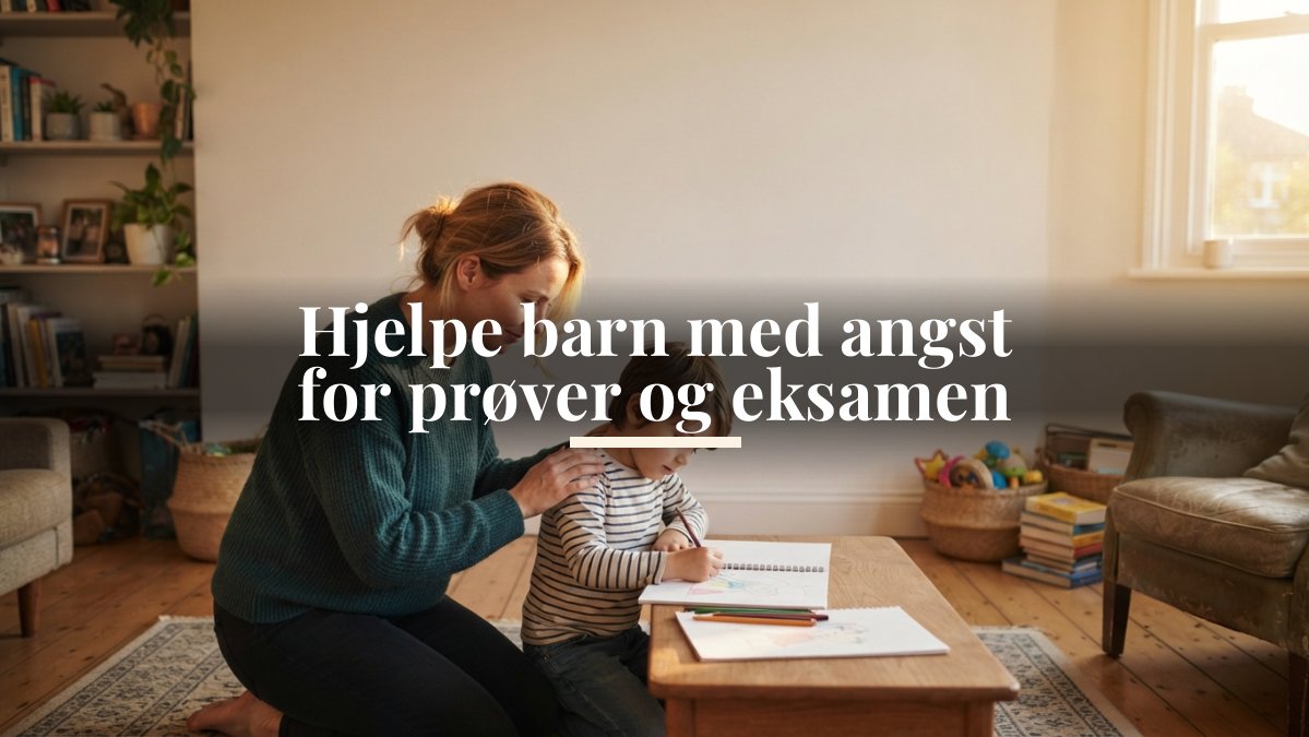 Hjelpe barn med angst for prøver og eksamen