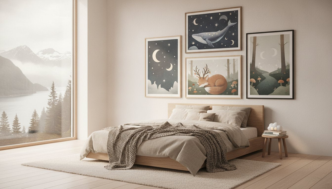 Kunsttrykk til barnerom: En guide til bilder som gir trygghet og magi