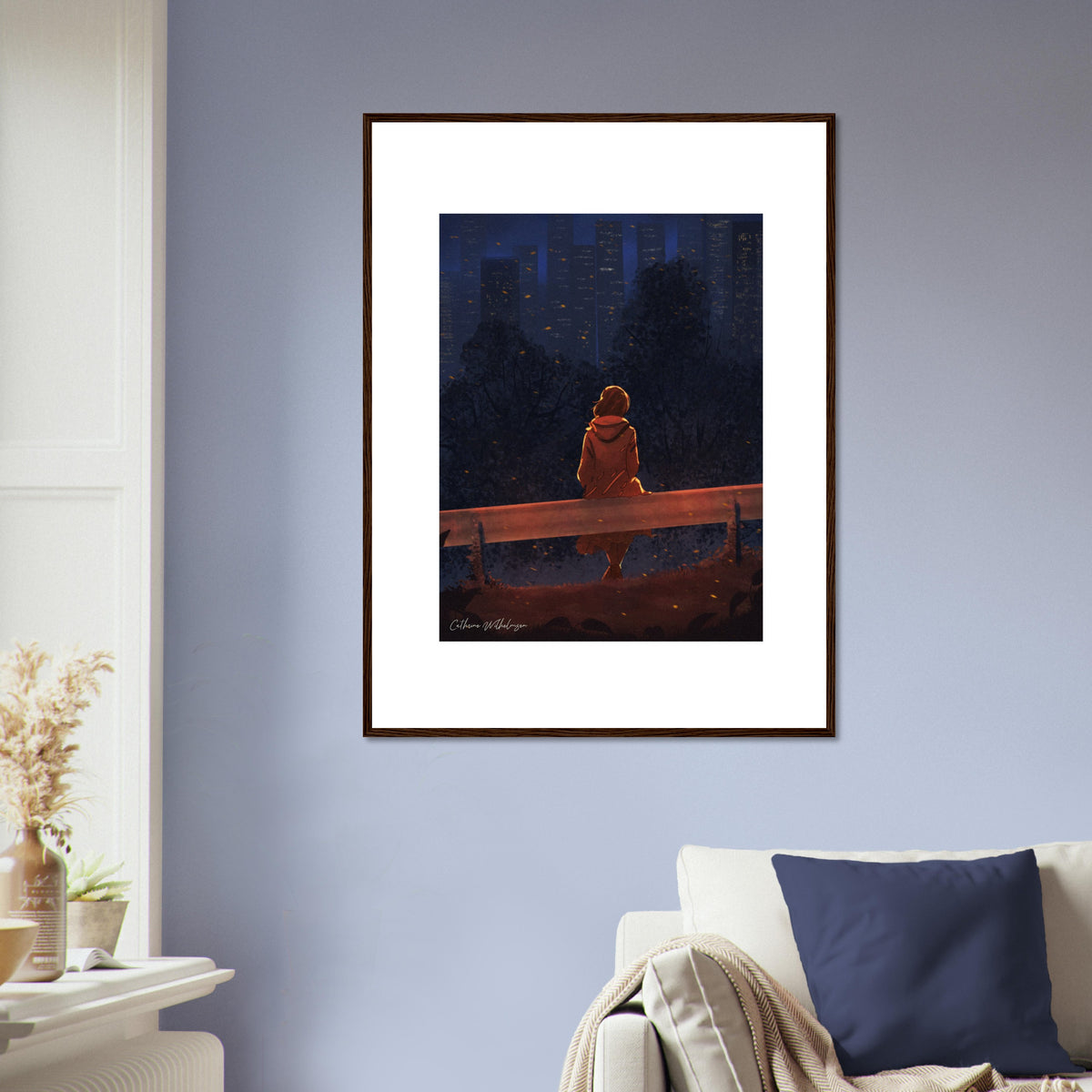 Autumn Thoughts - Kunsttrykk med ramme