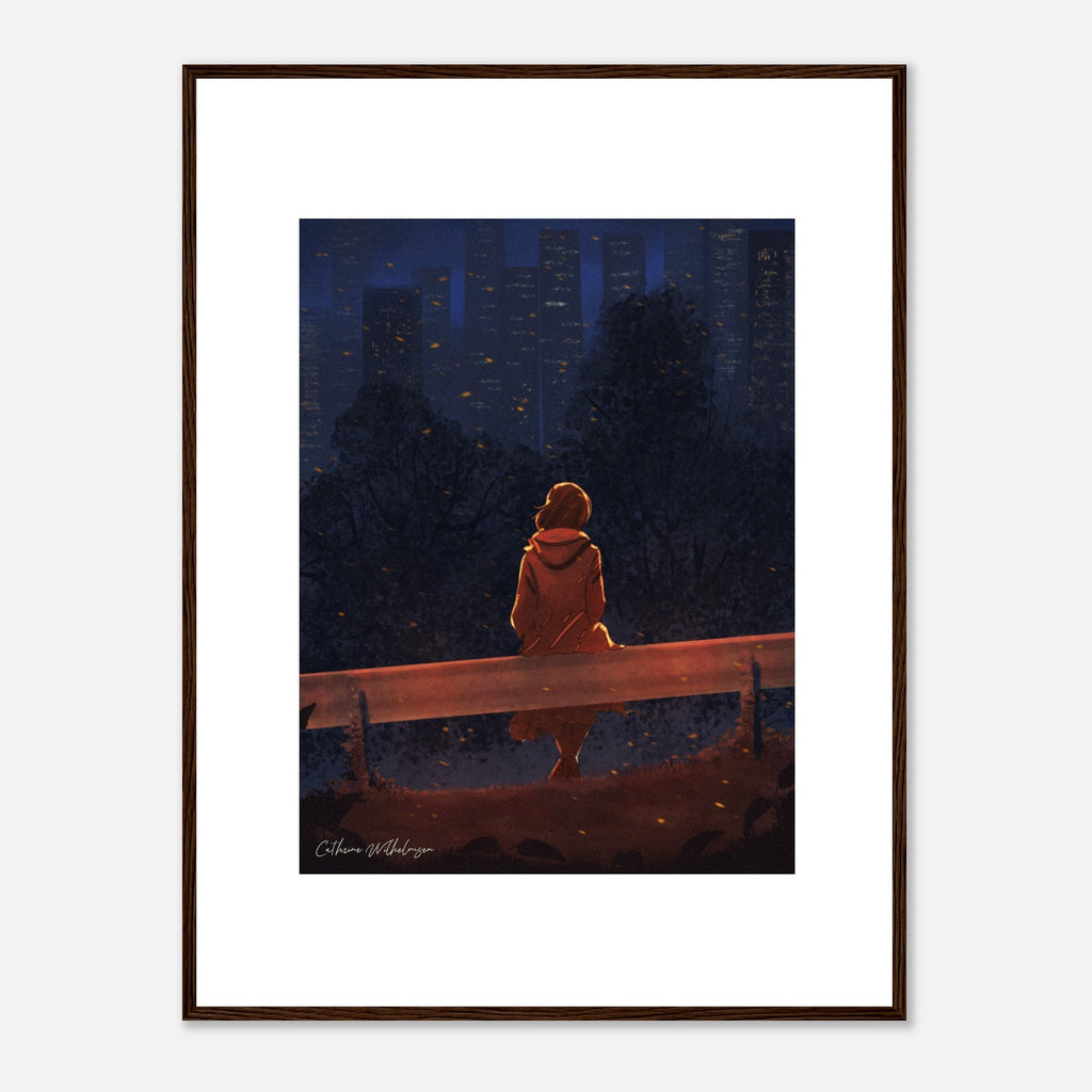 Autumn Thoughts - Art print med treramme - PlanetC