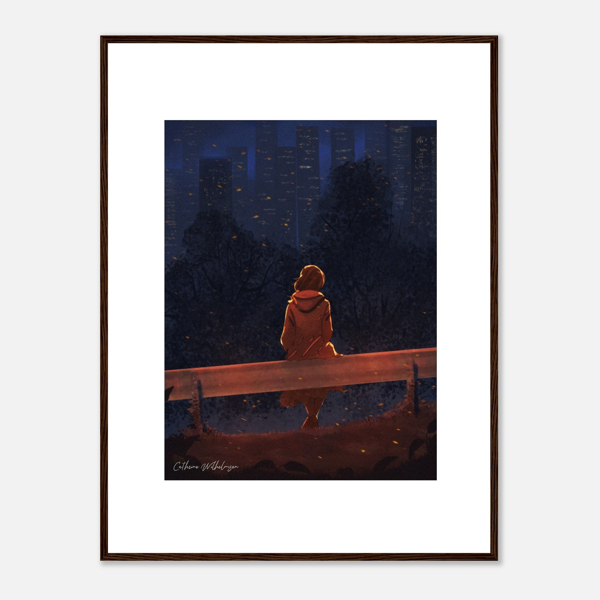 Autumn Thoughts - Art print med treramme - PlanetC