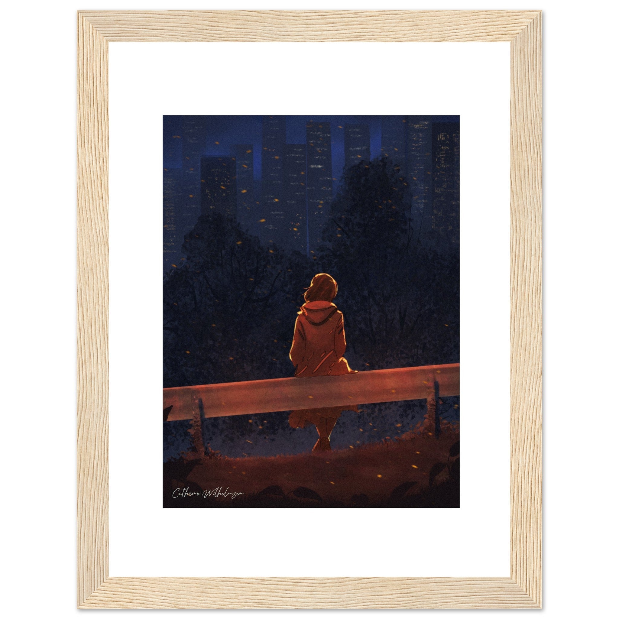 Autumn Thoughts - Art print med treramme - PlanetC