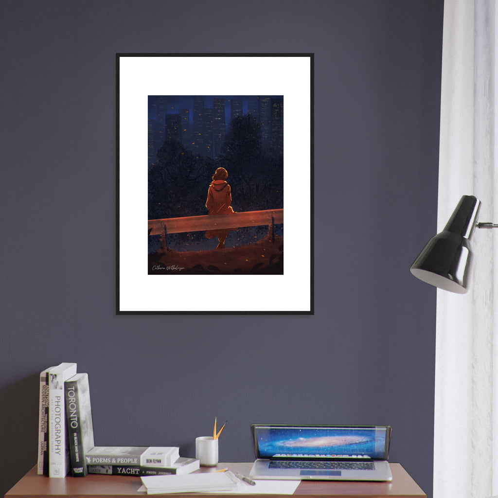 Autumn Thoughts - Art print med treramme - PlanetC