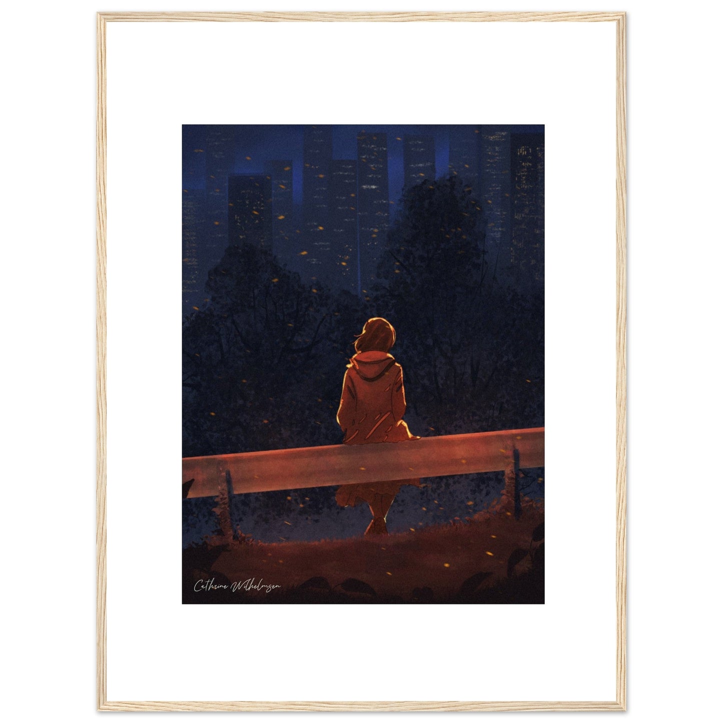 Autumn Thoughts - Art print med treramme - PlanetC