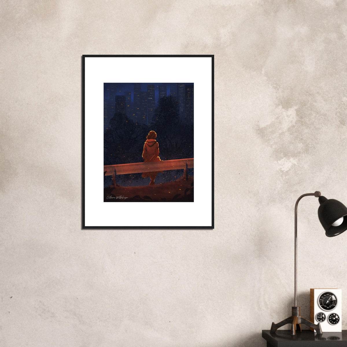 Autumn Thoughts - Art print med treramme - PlanetC