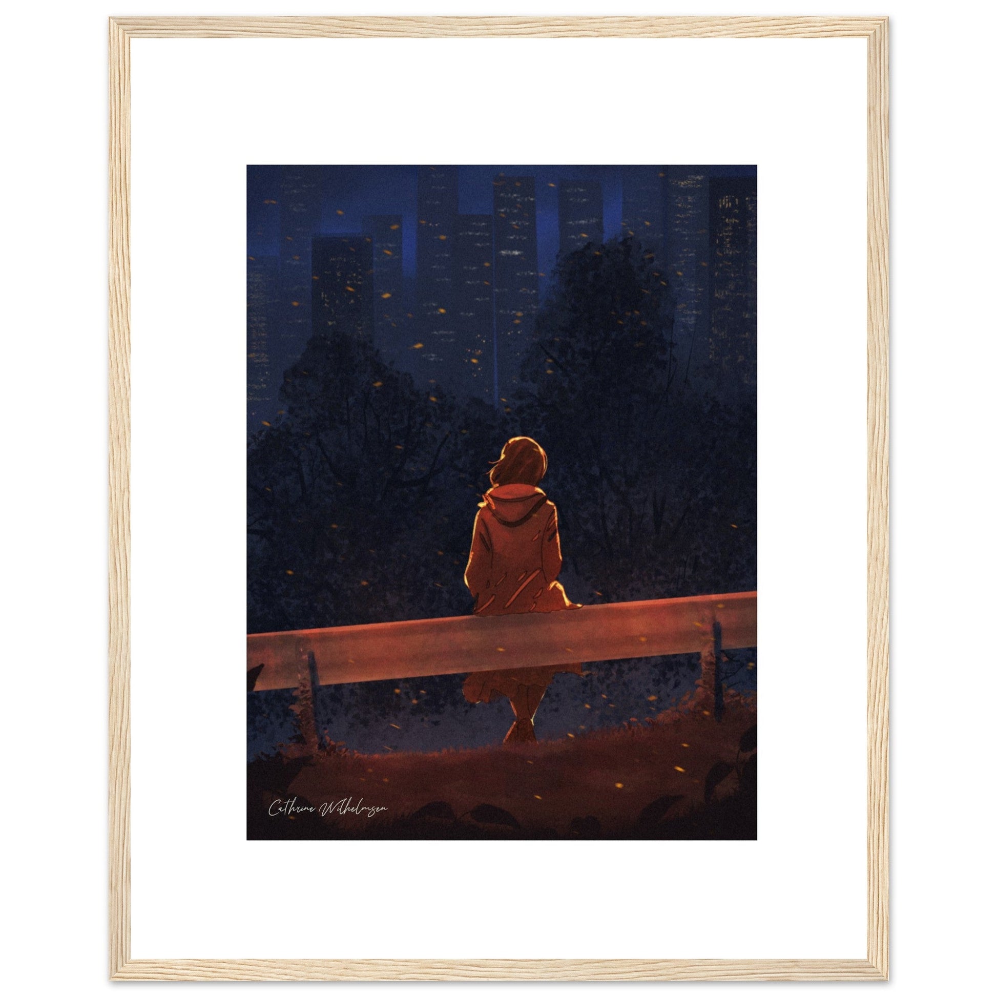 Autumn Thoughts - Art print med treramme - PlanetC