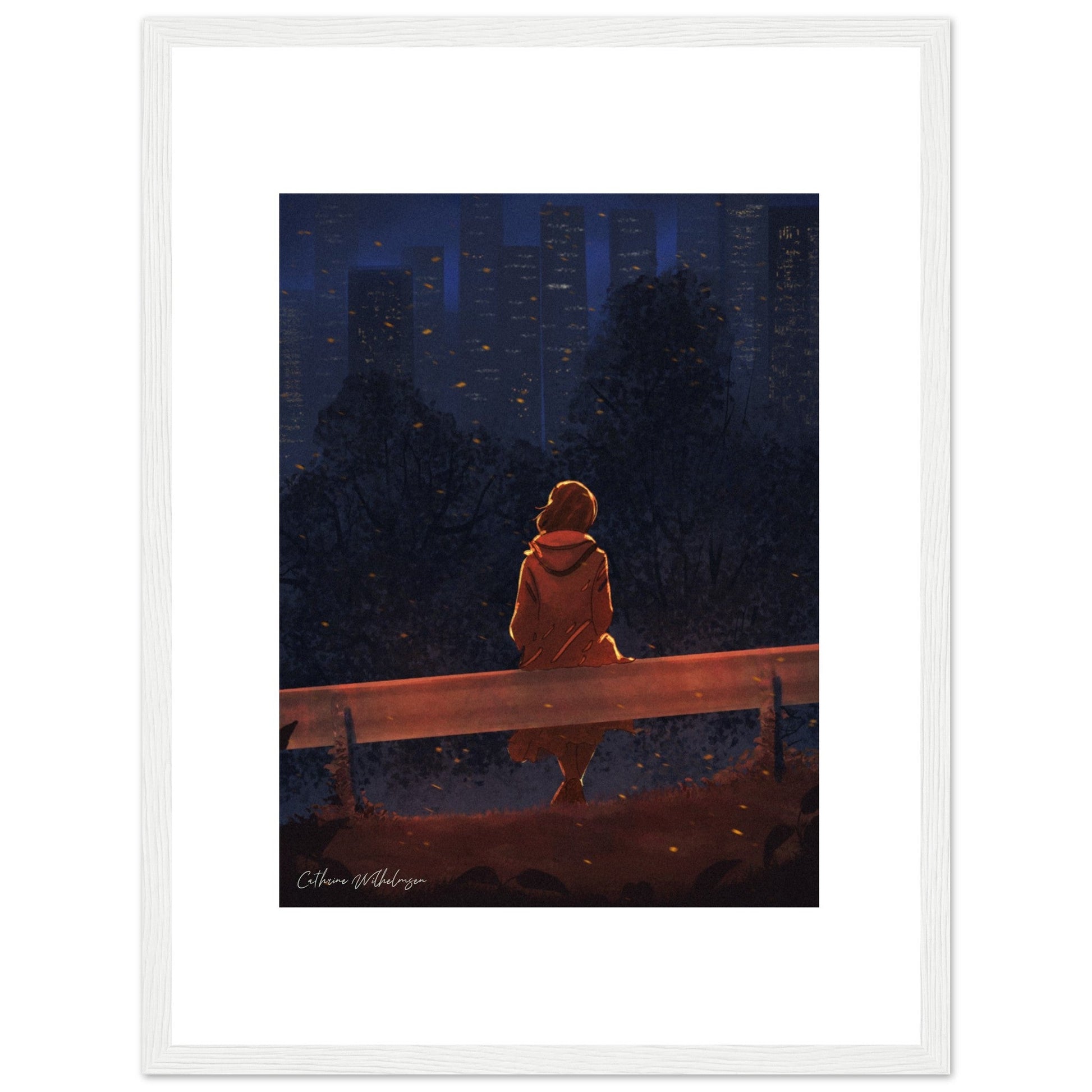 Autumn Thoughts - Art print med treramme - PlanetC