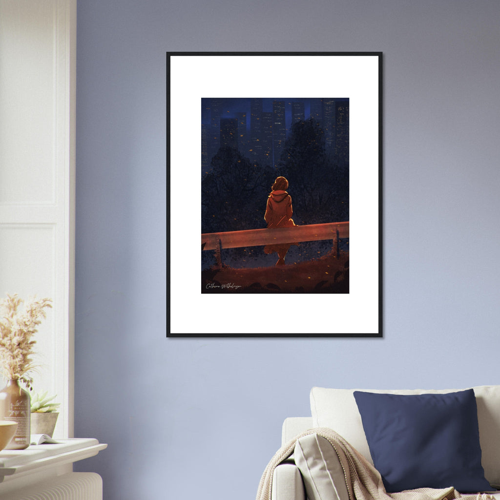 Autumn Thoughts - Art print med treramme - PlanetC