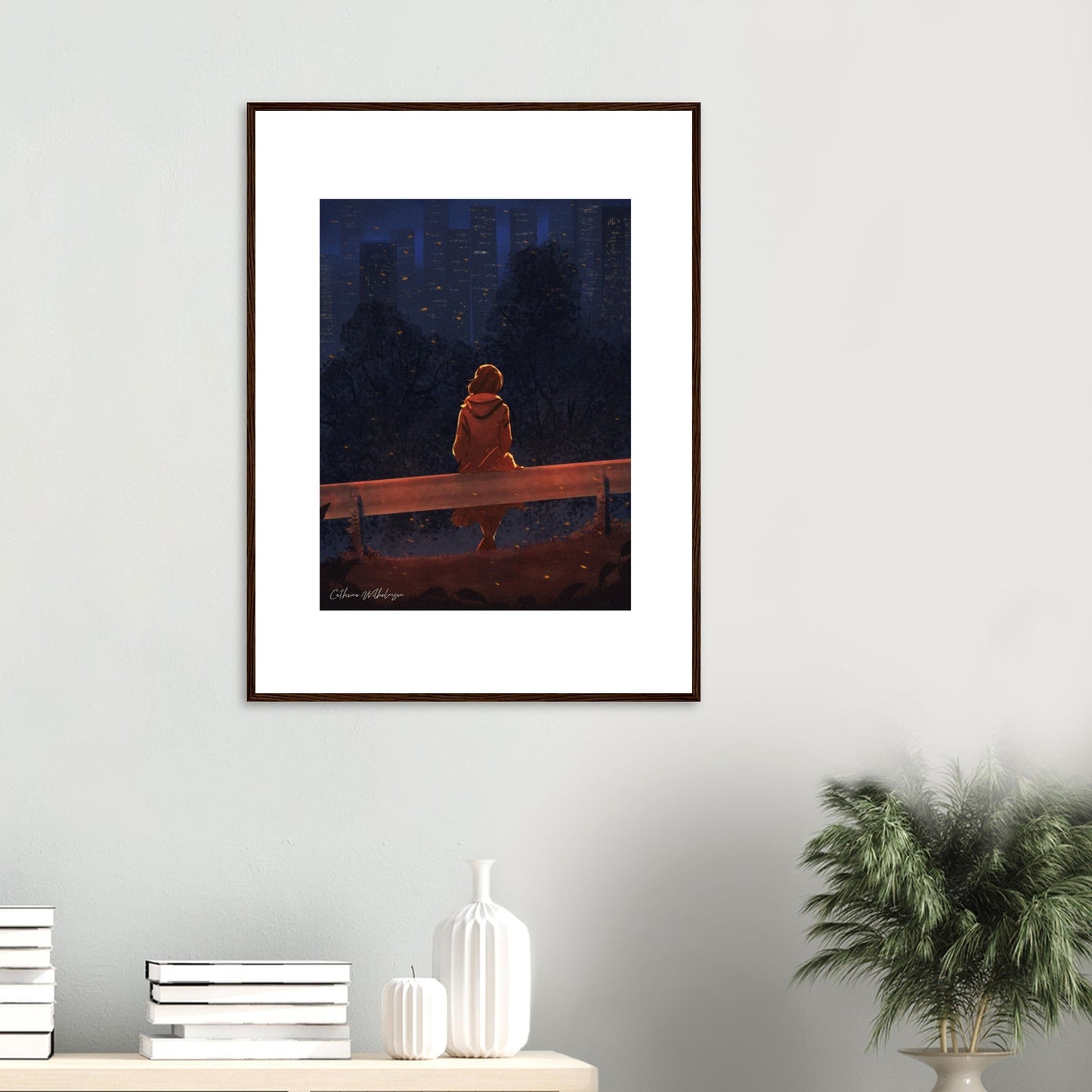 Autumn Thoughts - Art print med treramme - PlanetC
