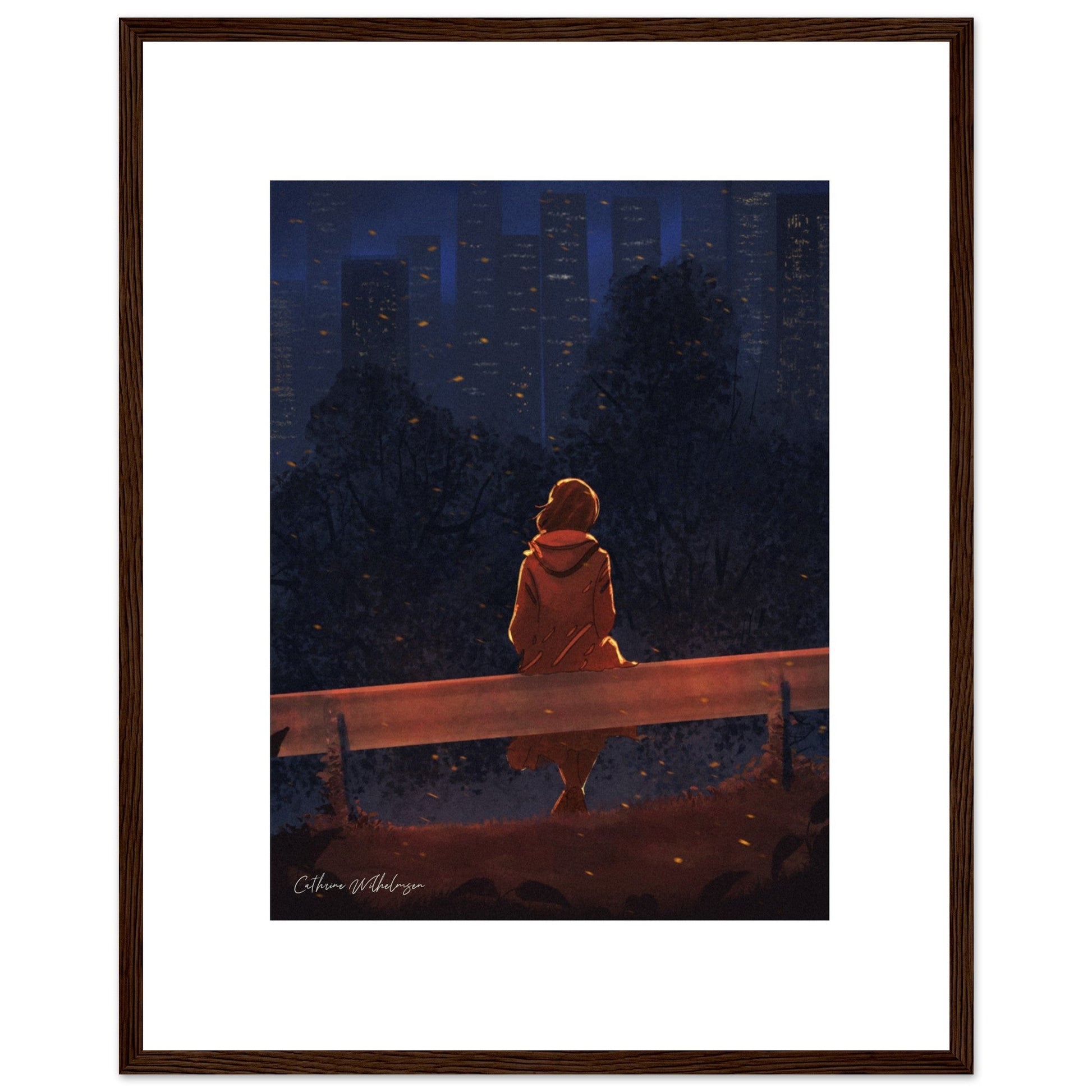 Autumn Thoughts - Art print med treramme - PlanetC