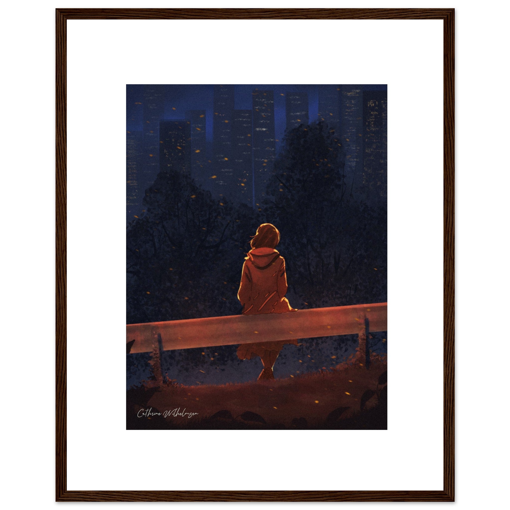 Autumn Thoughts - Art print med treramme - PlanetC