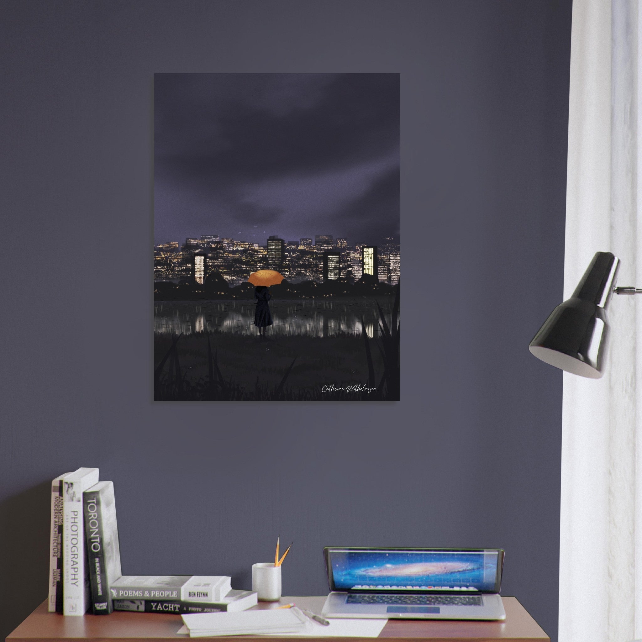 City Lights - Art print på aluminium - PlanetC