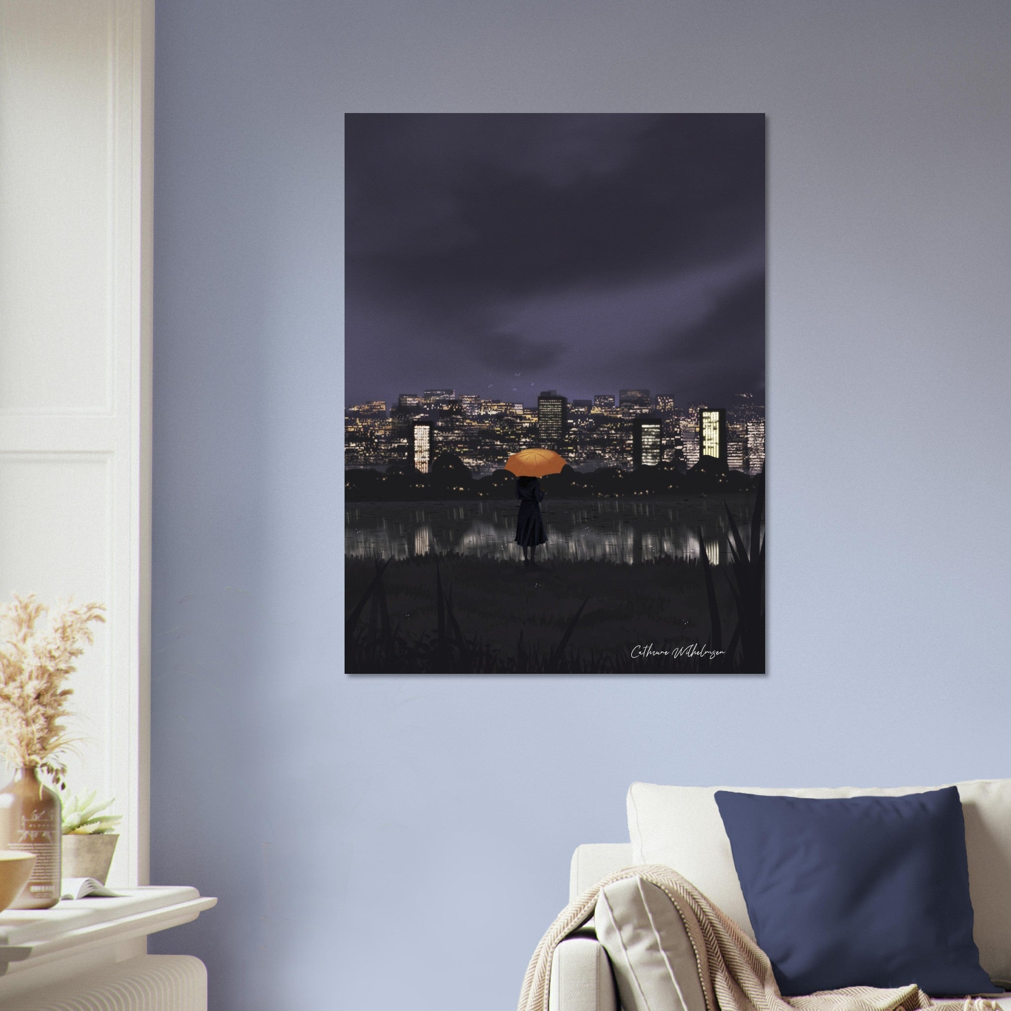 City Lights - Art print på aluminium - PlanetC