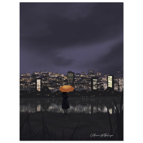 City Lights - Art print på aluminium - PlanetC