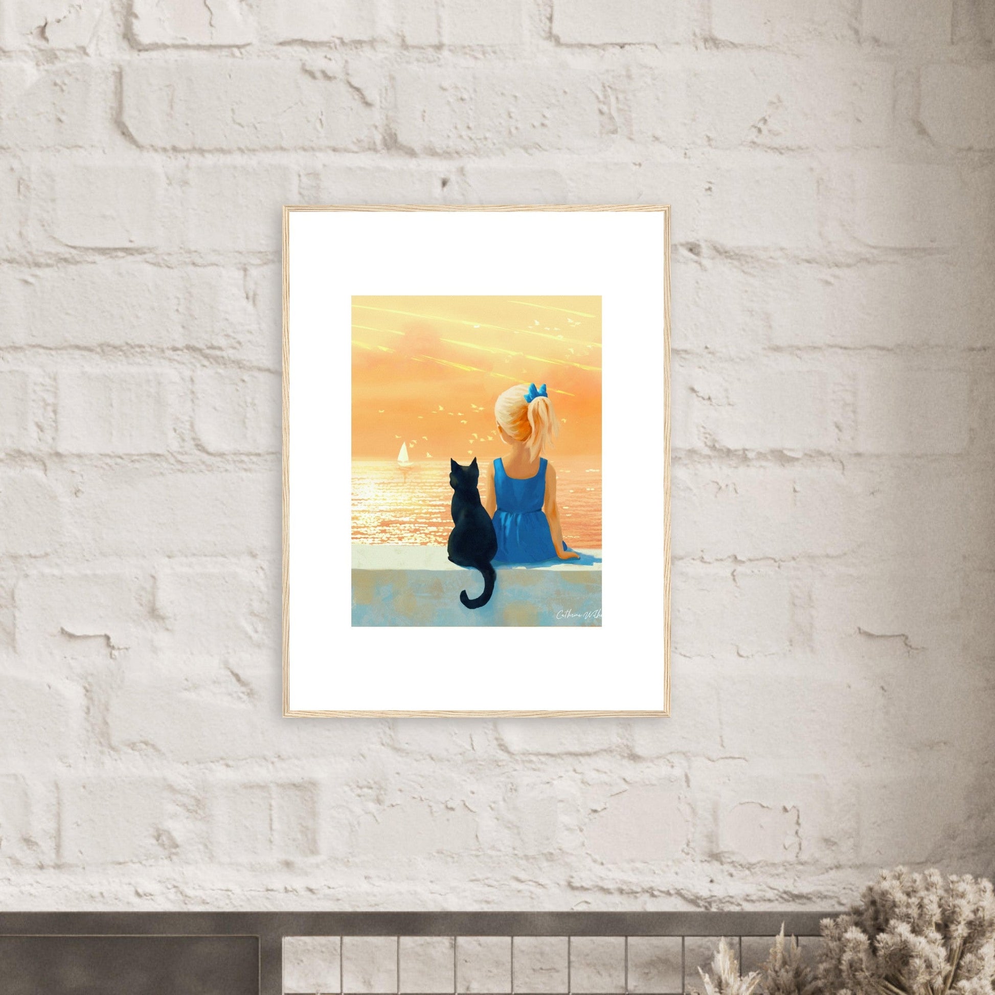 Evening Companions - Kunsttrykk med ramme - PlanetC