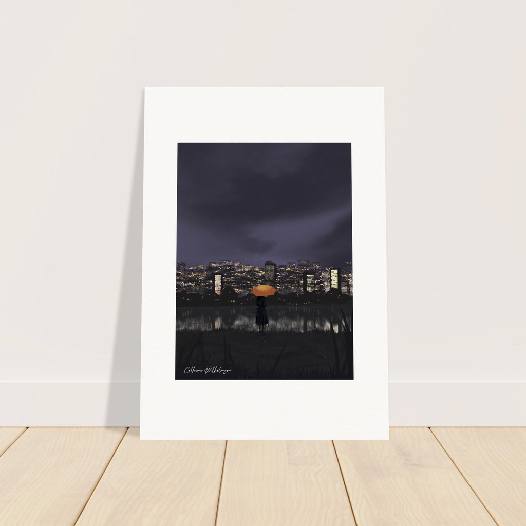 Gazing at City Lights - Art print - PlanetC