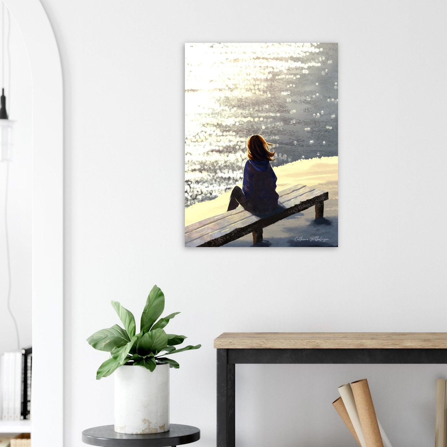 Here Comes The Sun Aluminium Art Print – Uplifting Sun - Inspired Design for Bright Spaces - PlanetC