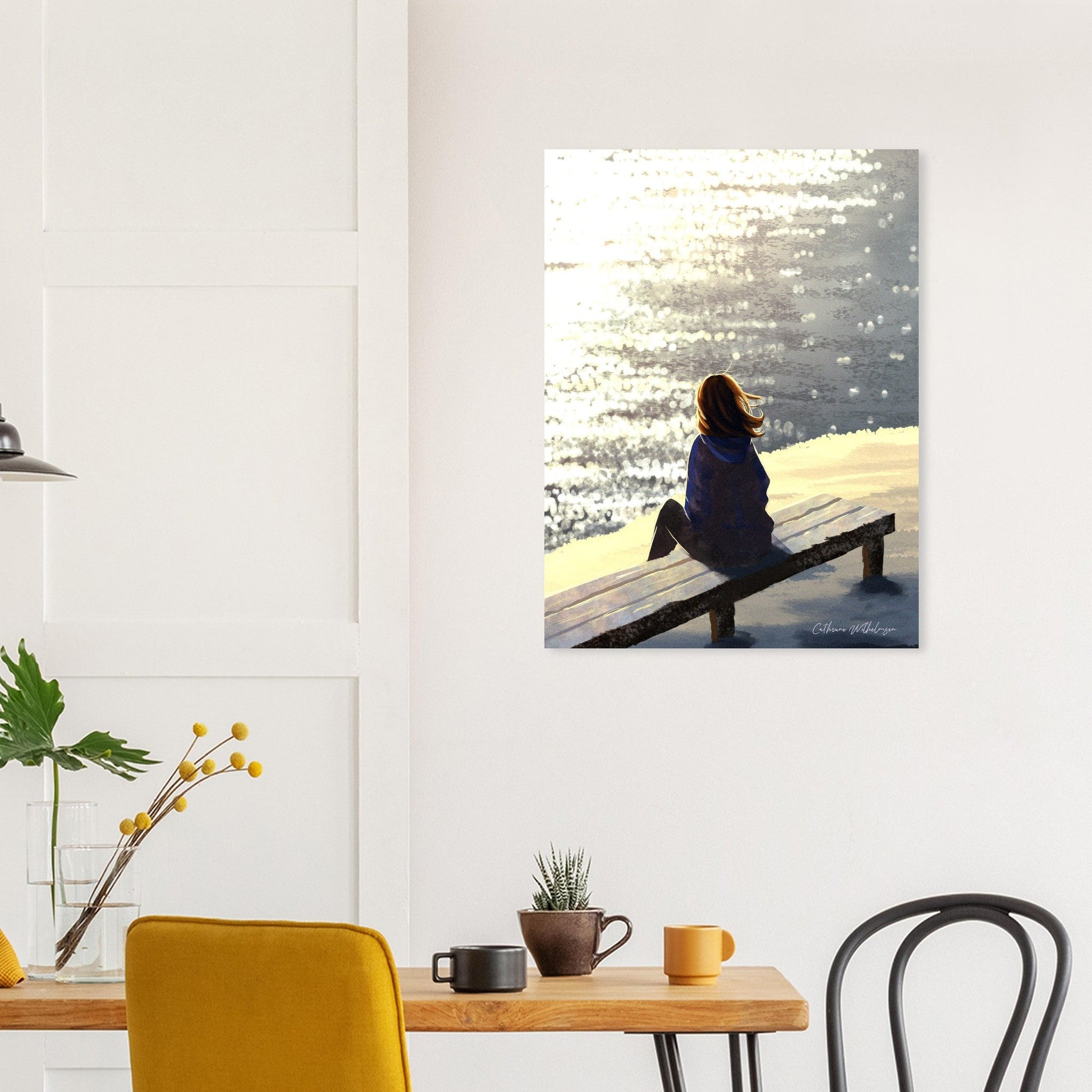 Here Comes The Sun Aluminium Art Print – Uplifting Sun - Inspired Design for Bright Spaces - PlanetC