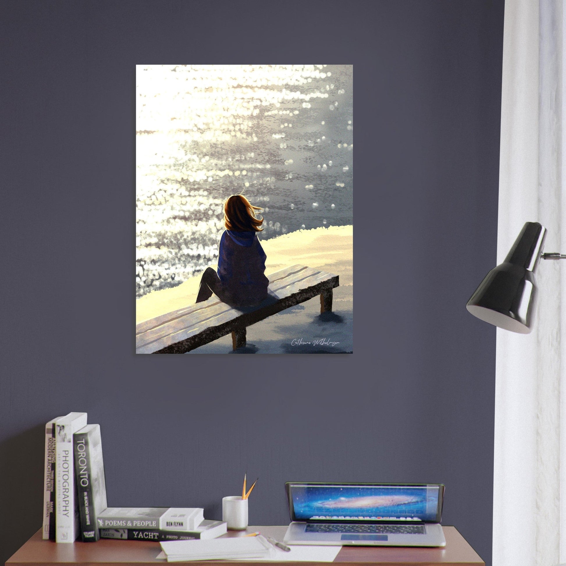 Here Comes The Sun Aluminium Art Print – Uplifting Sun - Inspired Design for Bright Spaces - PlanetC