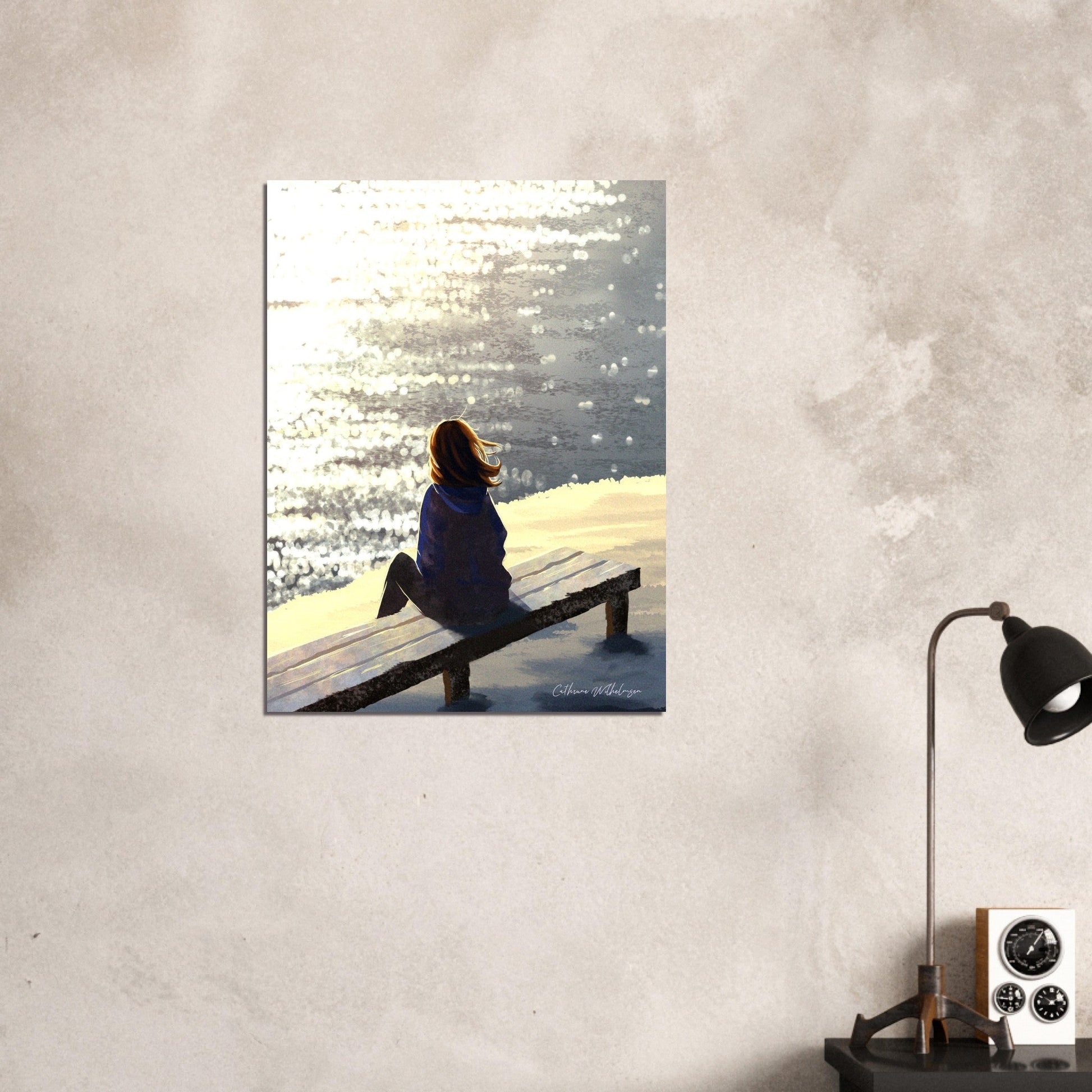 Here Comes The Sun Aluminium Art Print – Uplifting Sun - Inspired Design for Bright Spaces - PlanetC