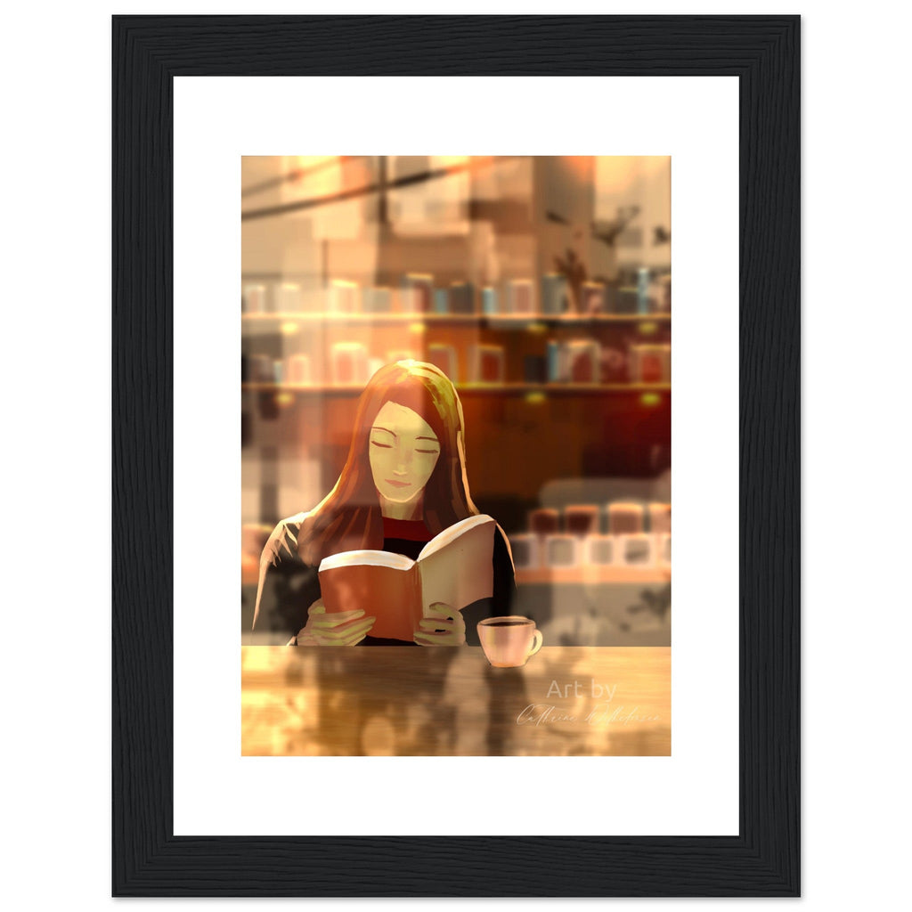 Kafékos - Art print med treramme - PlanetC