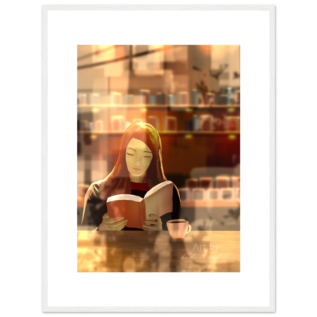 Kafékos - Art print med treramme - PlanetC