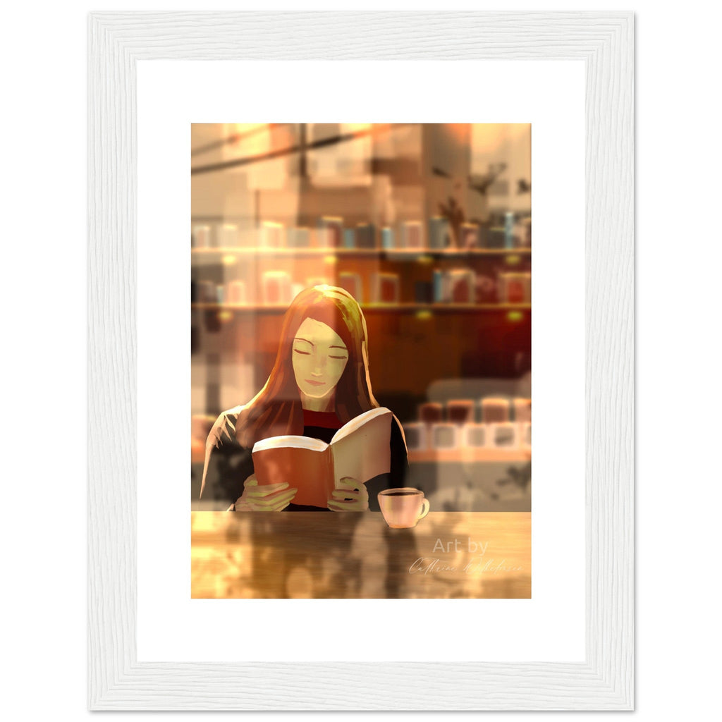 Kafékos - Art print med treramme - PlanetC