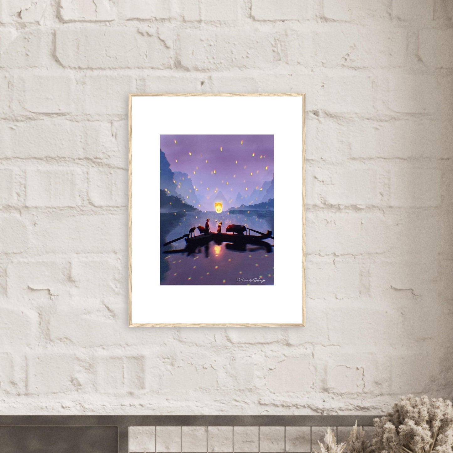 Lanterns for the Unwritten - Kunsttrykk med ramme - PlanetC