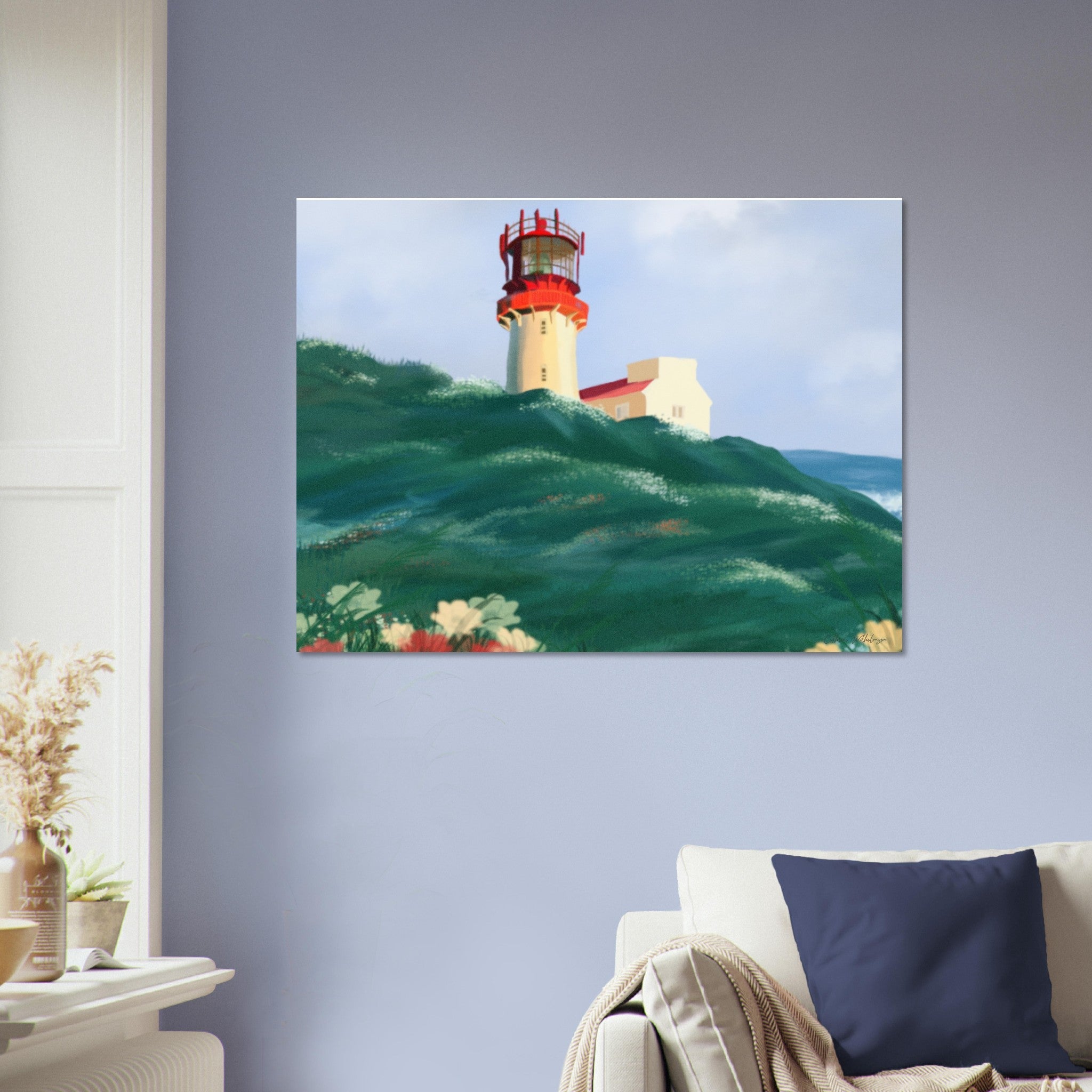 Norwegian Lighthouse - Art print på aluminium - PlanetC