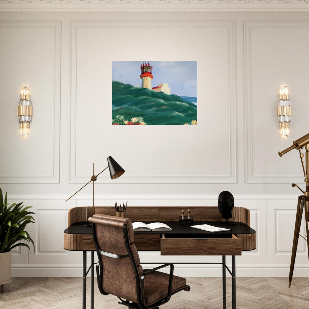 Norwegian Lighthouse - Art print på aluminium - PlanetC