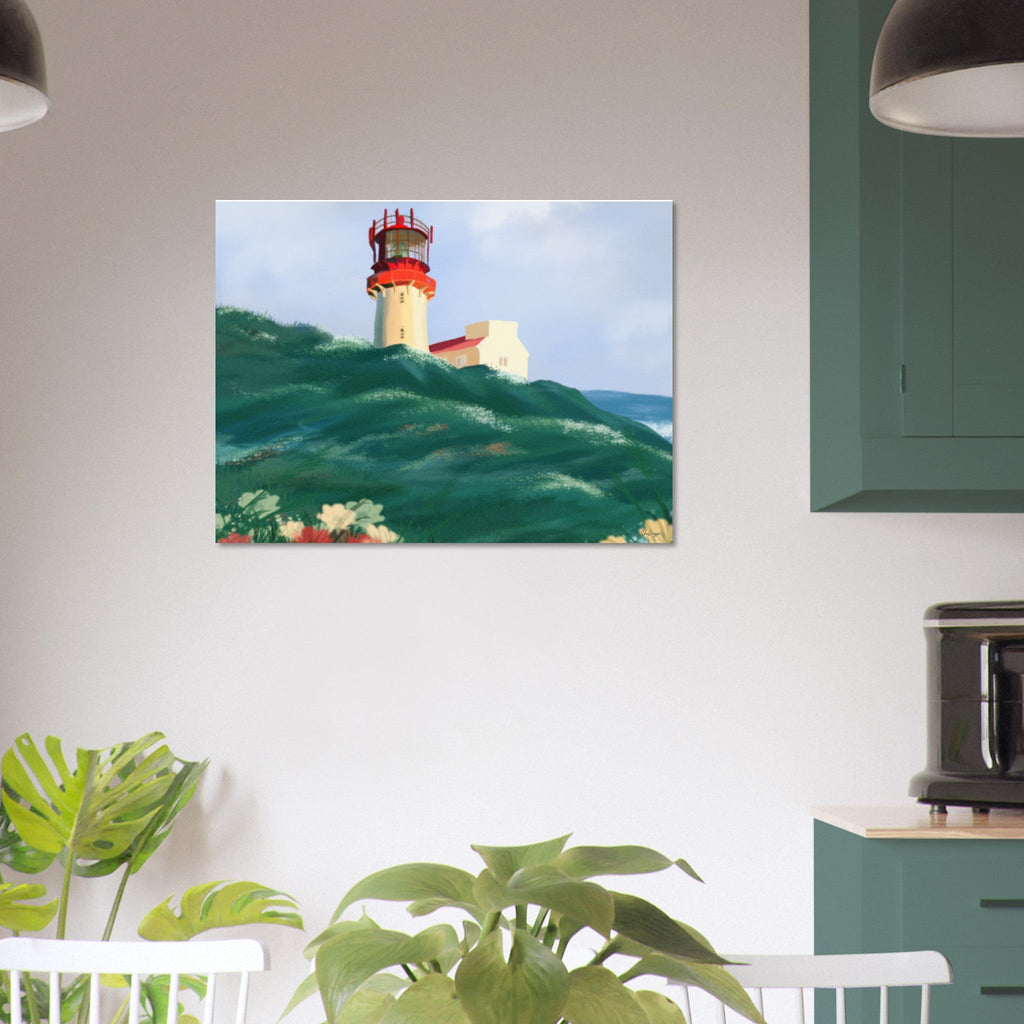 Norwegian Lighthouse - Art print på aluminium - PlanetC