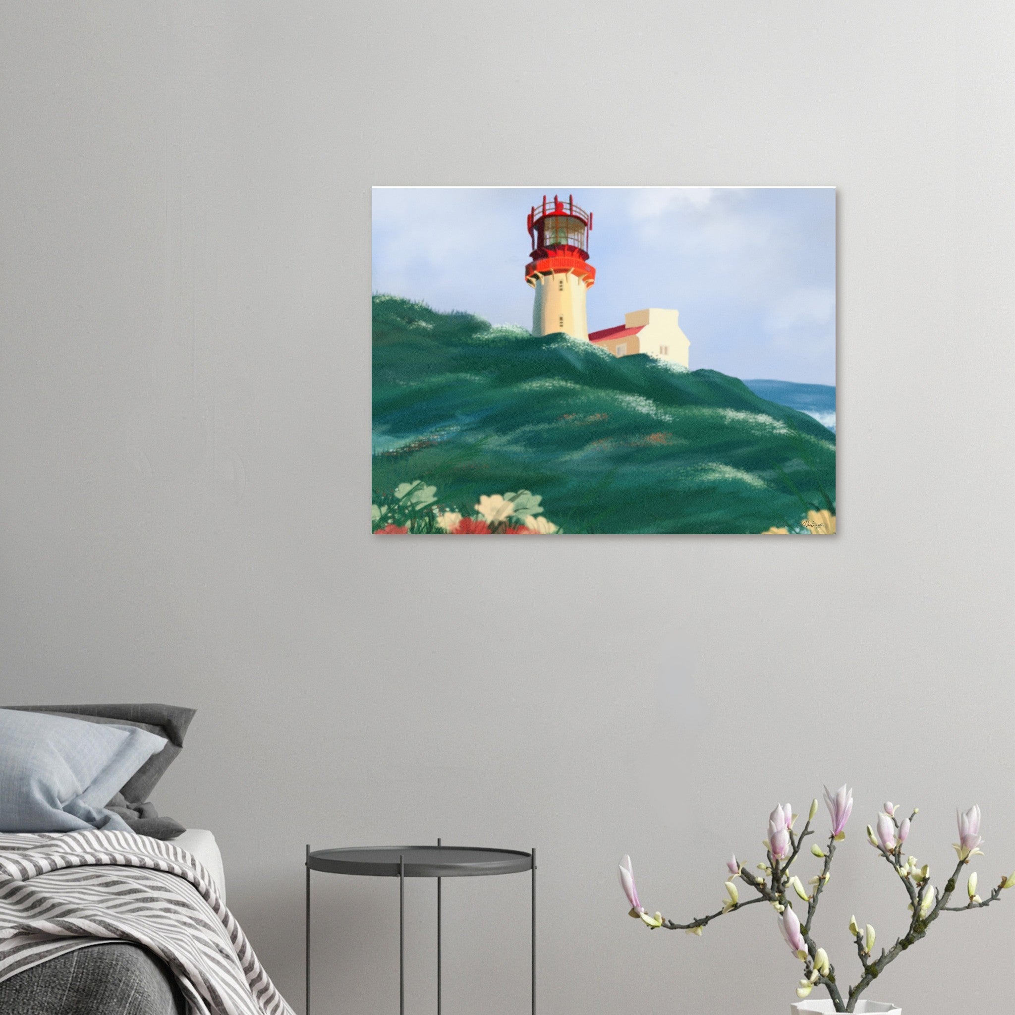 Norwegian Lighthouse - Art print på aluminium - PlanetC