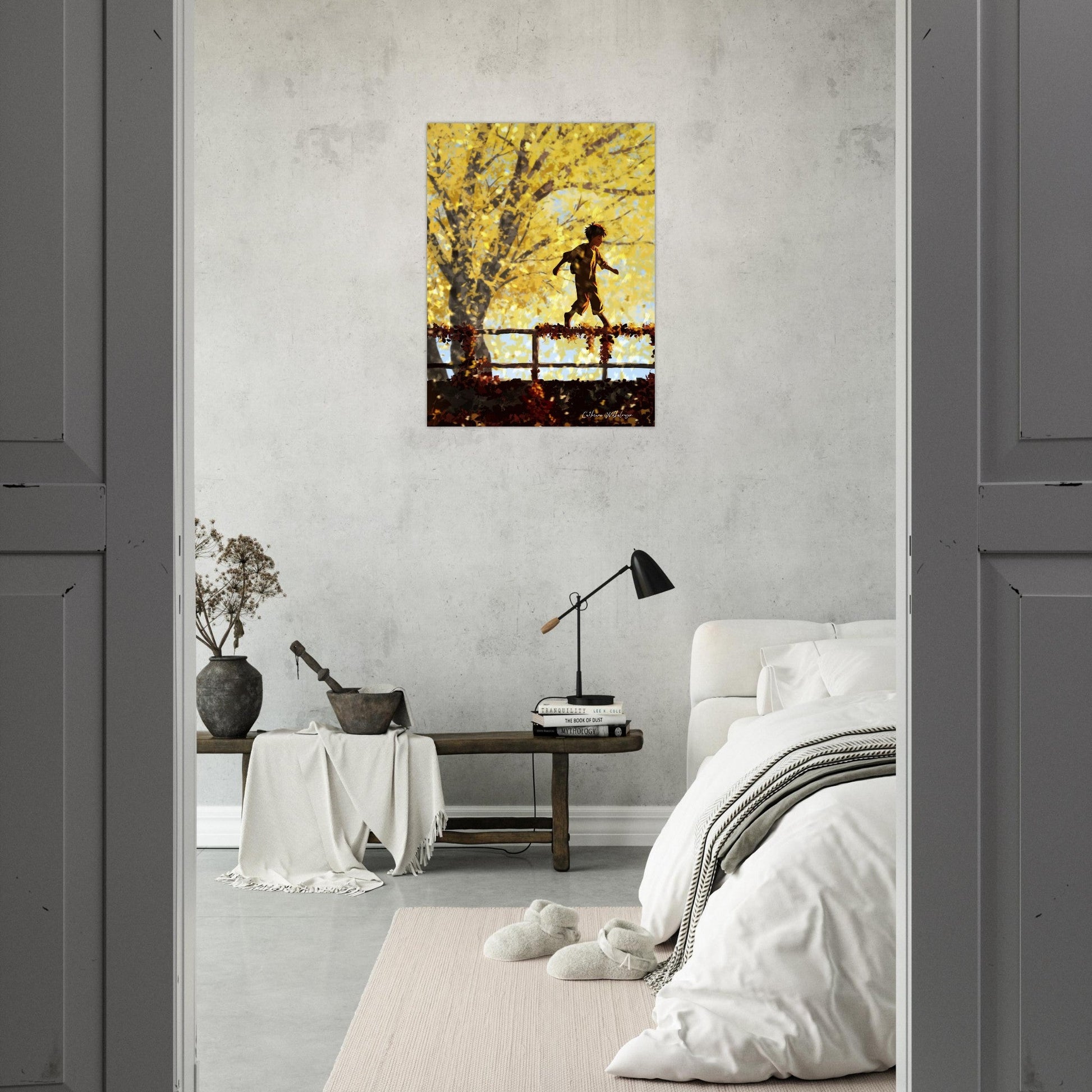 October - Kunsttrykk på aluminium - PlanetC