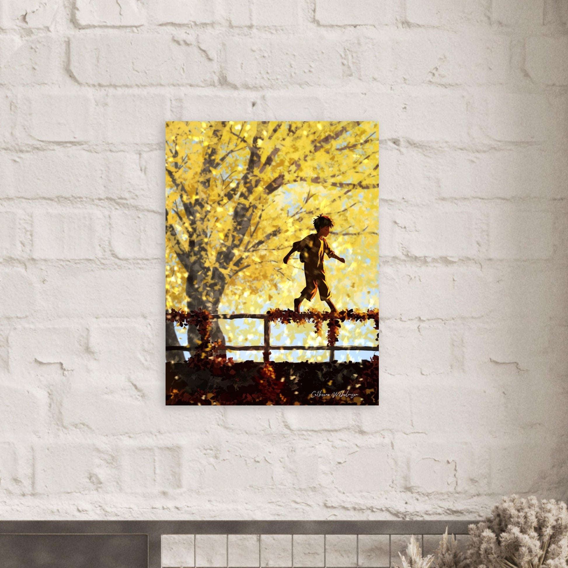 October - Kunsttrykk på aluminium - PlanetC