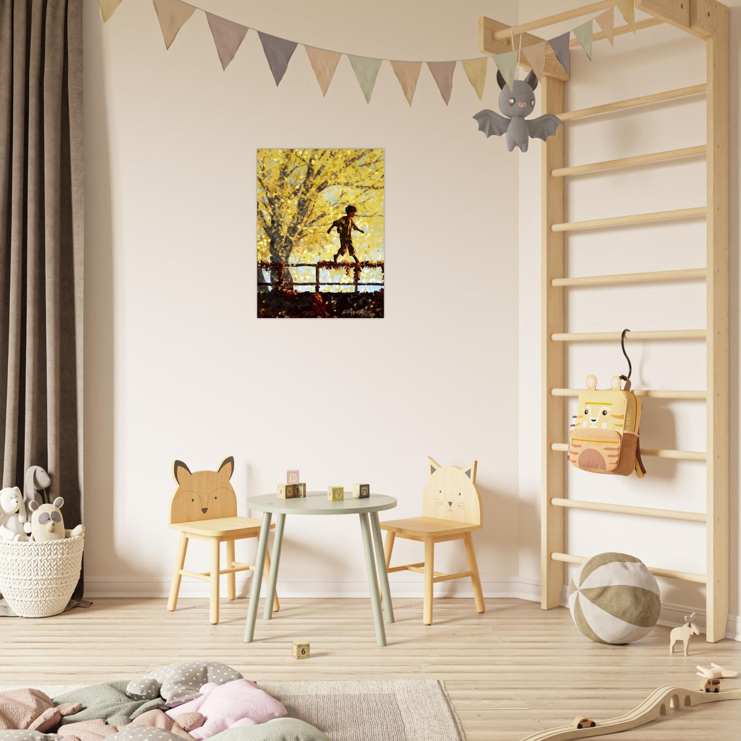 October - Kunsttrykk på aluminium - PlanetC