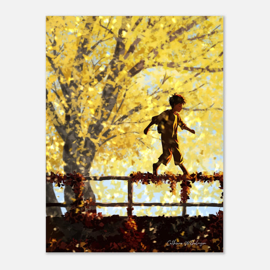 October - Kunsttrykk på aluminium - PlanetC