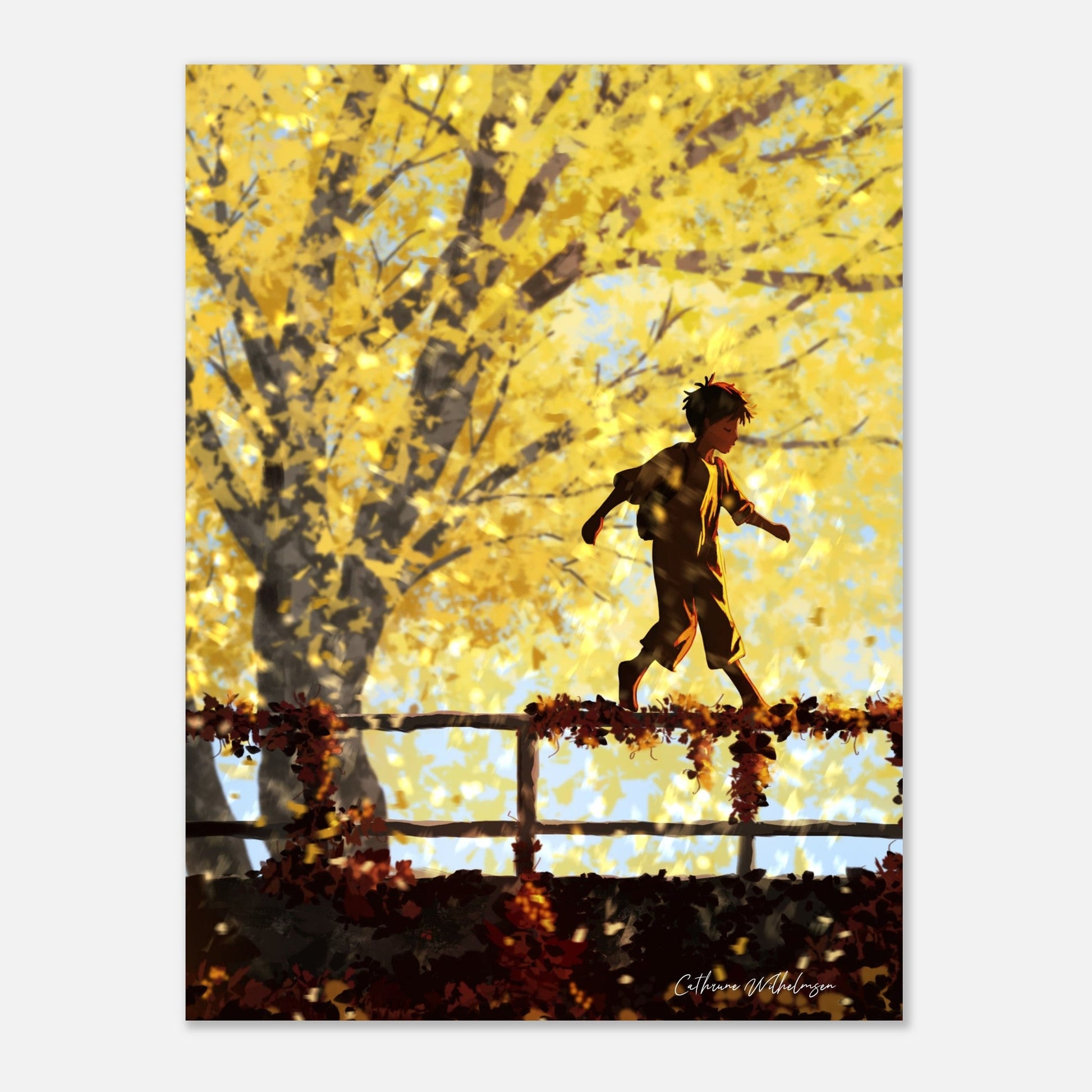 October - Kunsttrykk på aluminium - PlanetC