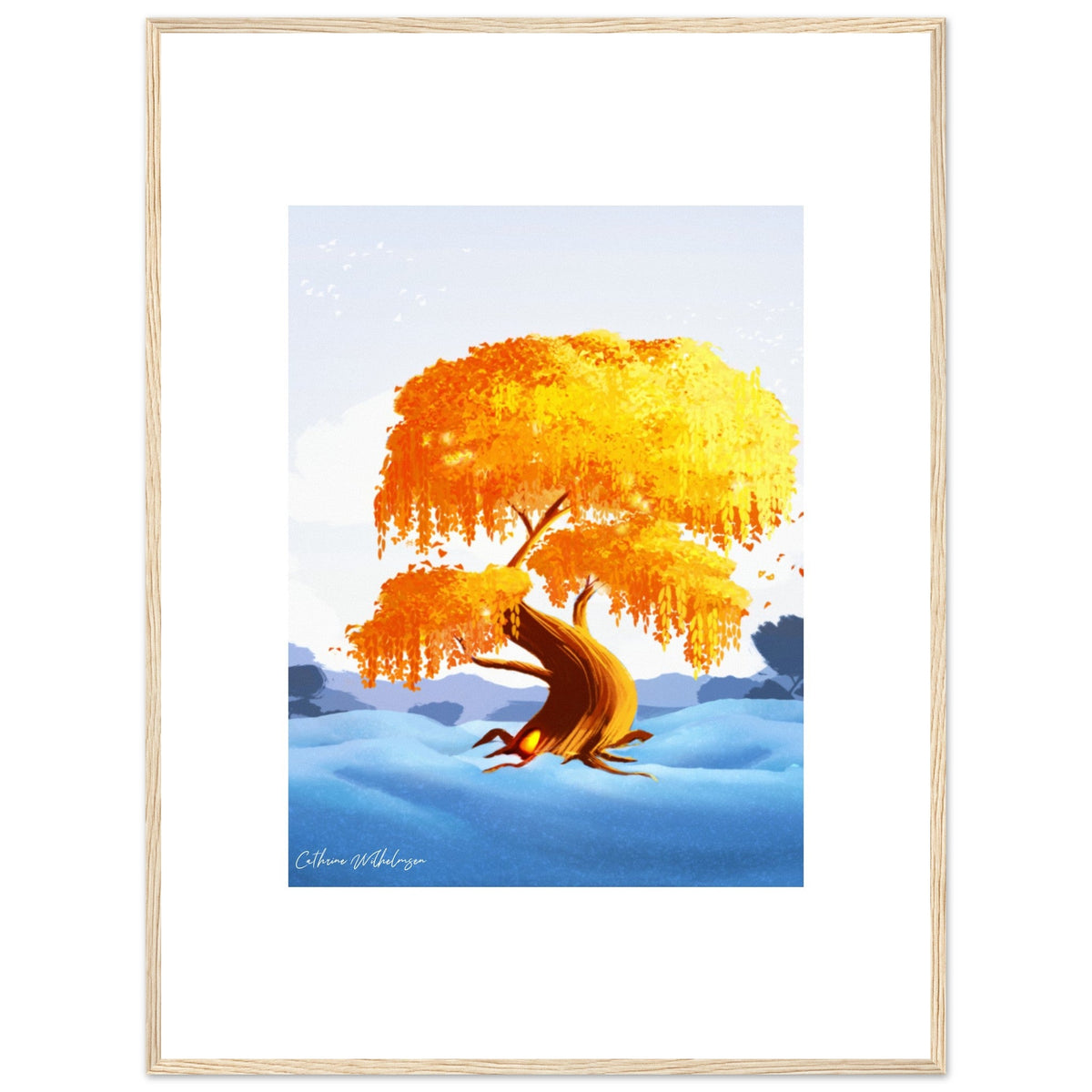 Ønsketreet - Framed art print - PlanetC