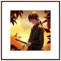 Peaceful Warrior - Framed Art print - PlanetC