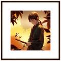 Peaceful Warrior - Framed Art print - PlanetC