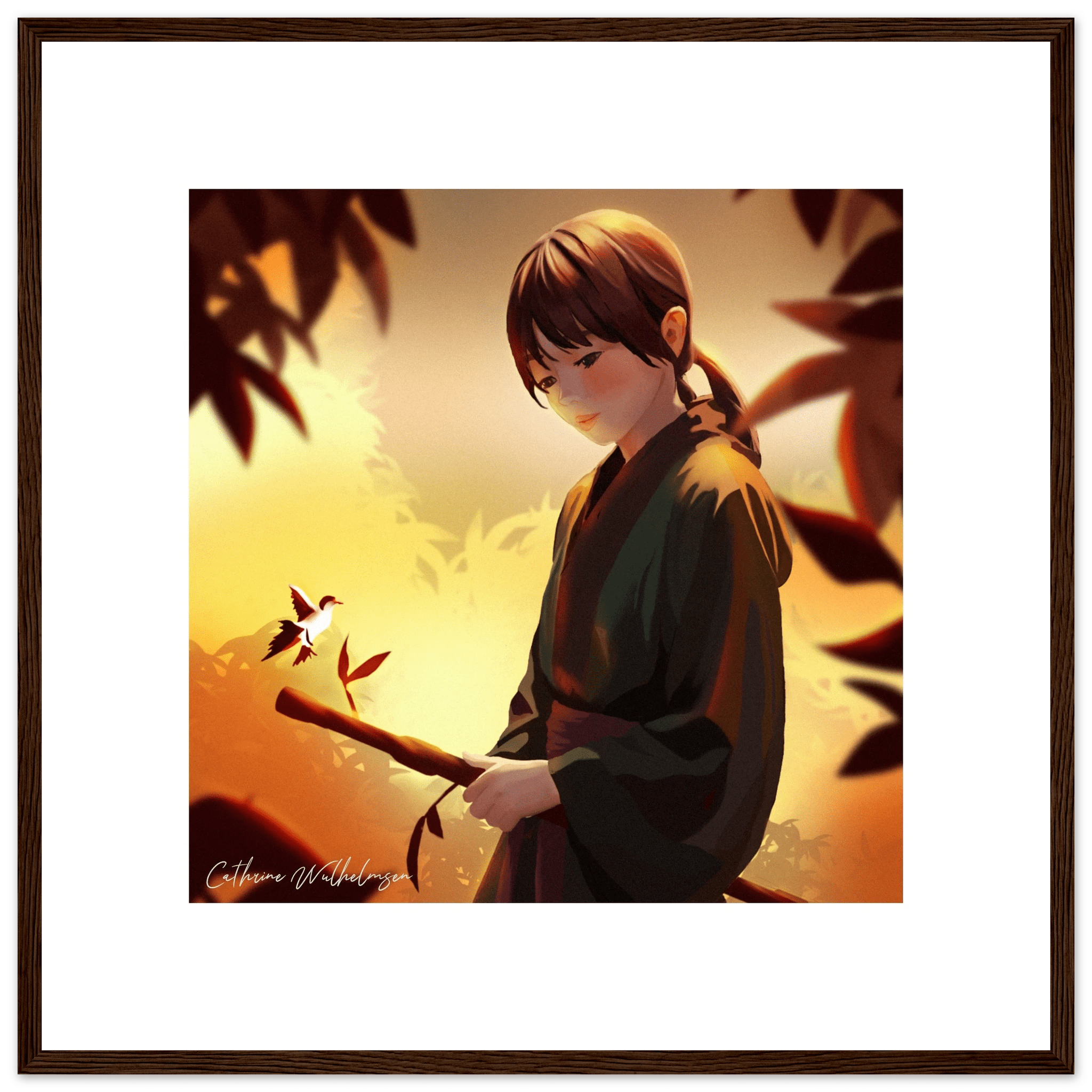 Peaceful Warrior - Framed Art print - PlanetC