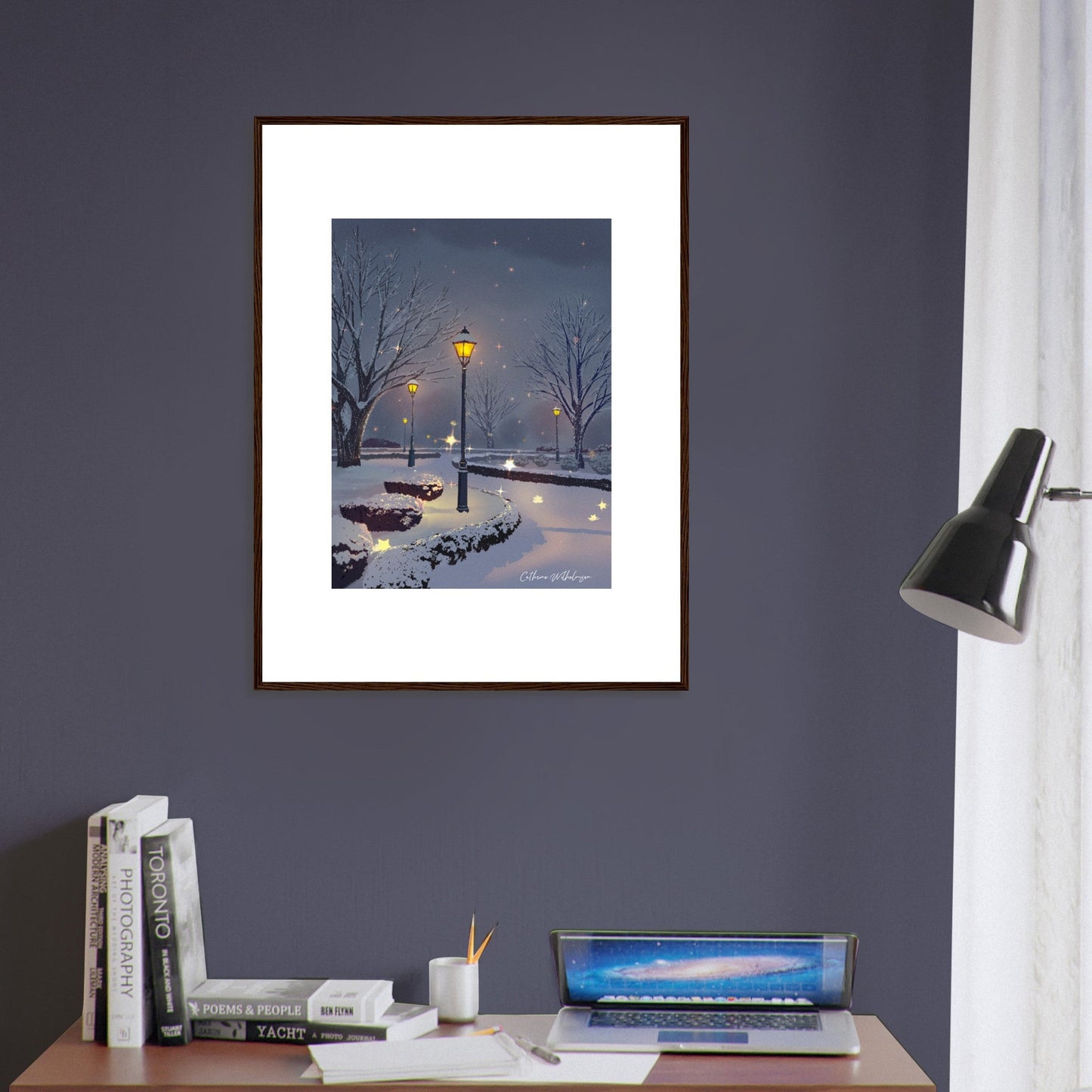 Starry Night - Kunsttrykk med ramme - PlanetC