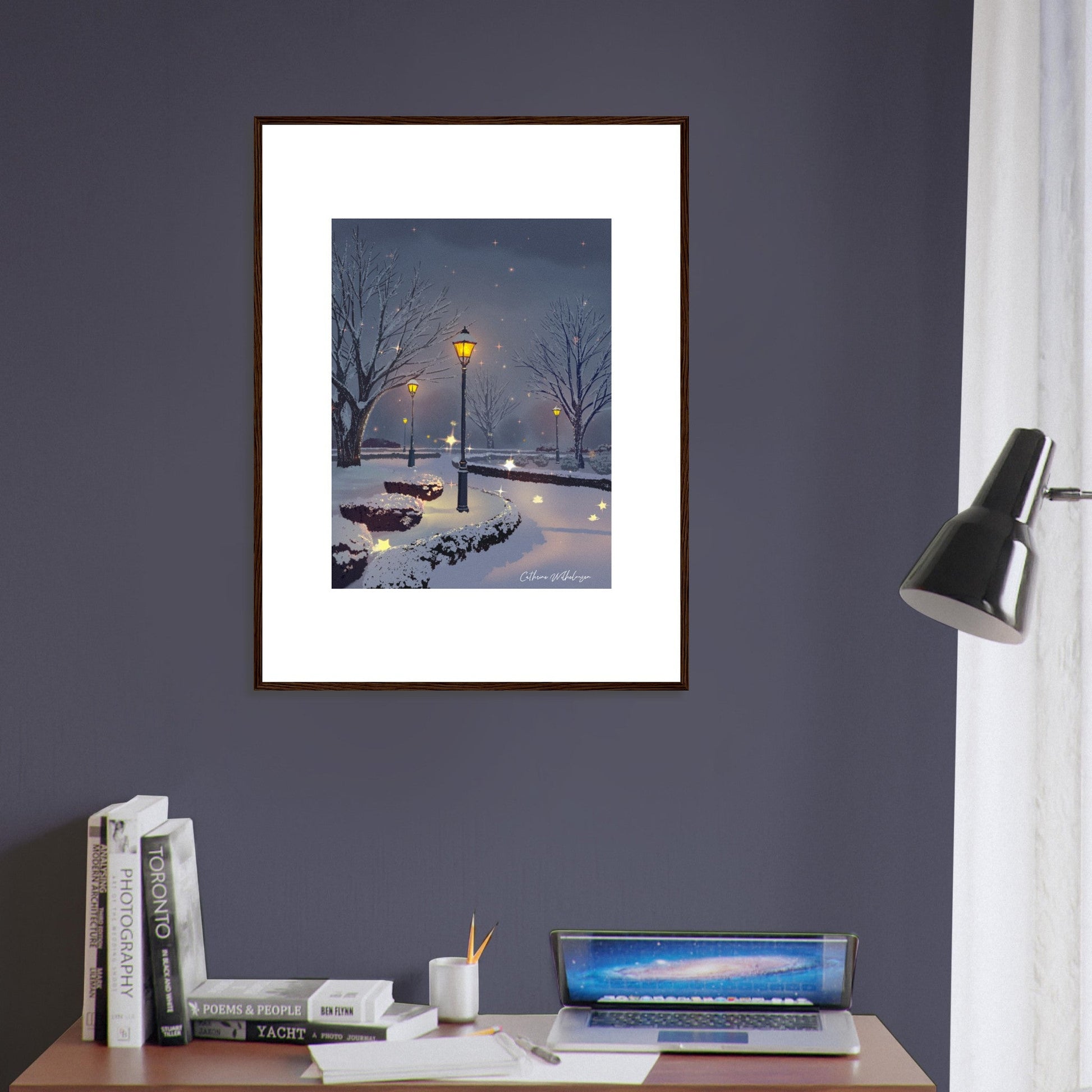 Starry Night - Kunsttrykk med ramme - PlanetC