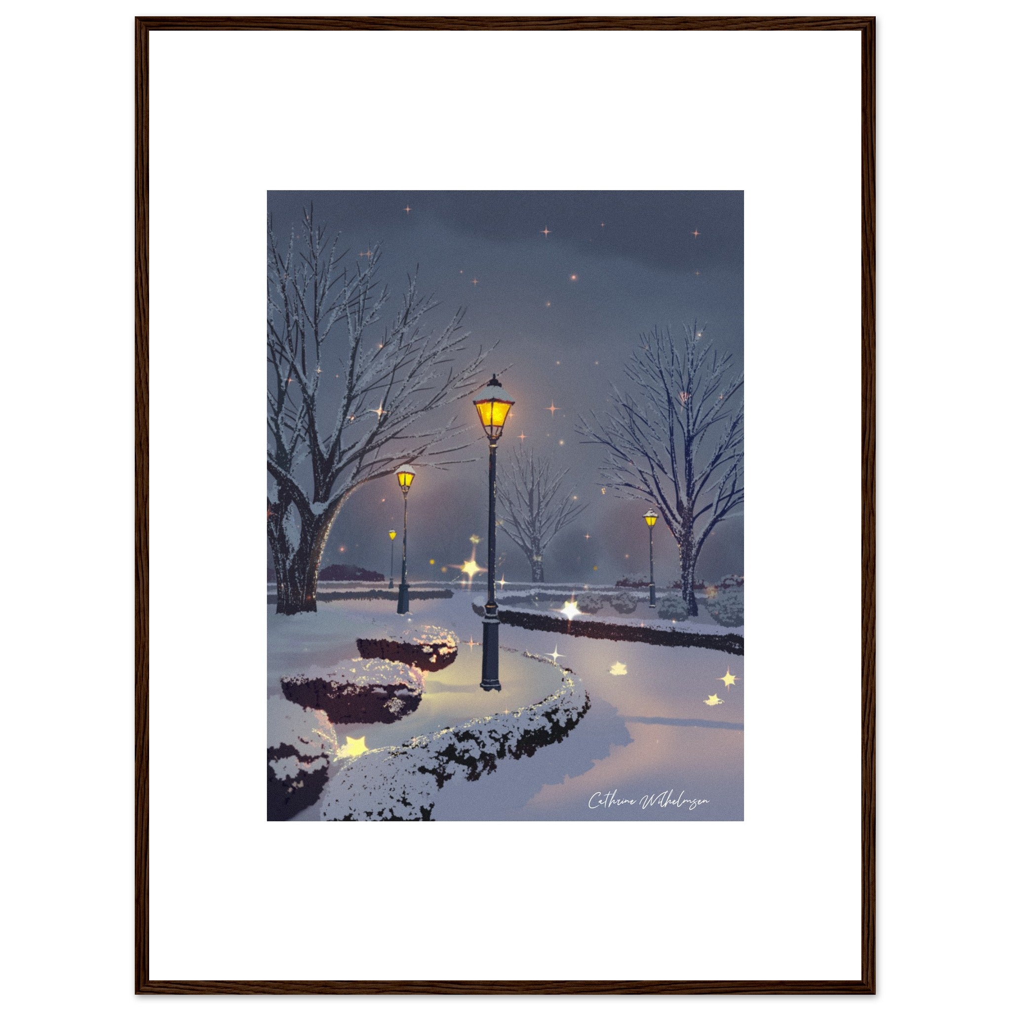 Starry Night - Kunsttrykk med ramme - PlanetC