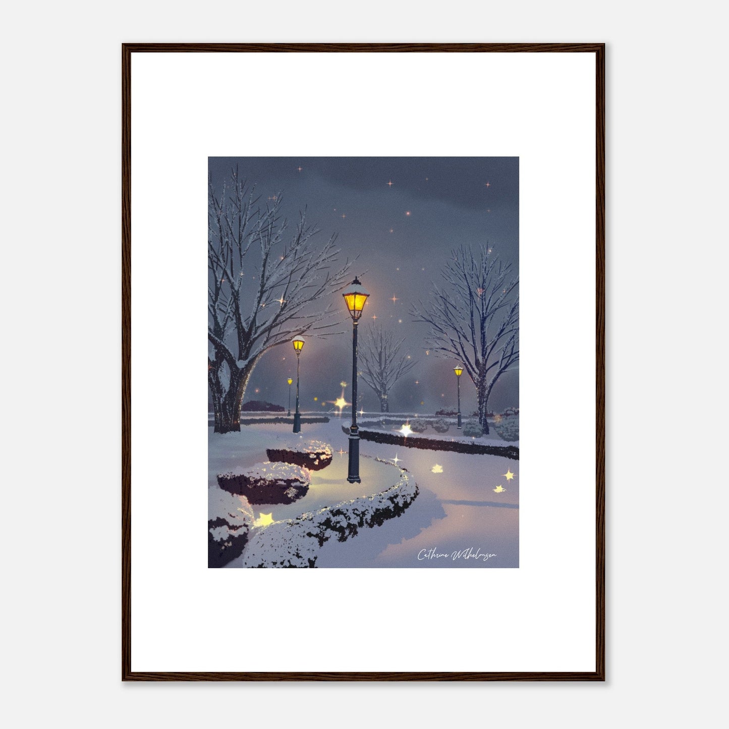 Starry Night - Kunsttrykk med ramme - PlanetC