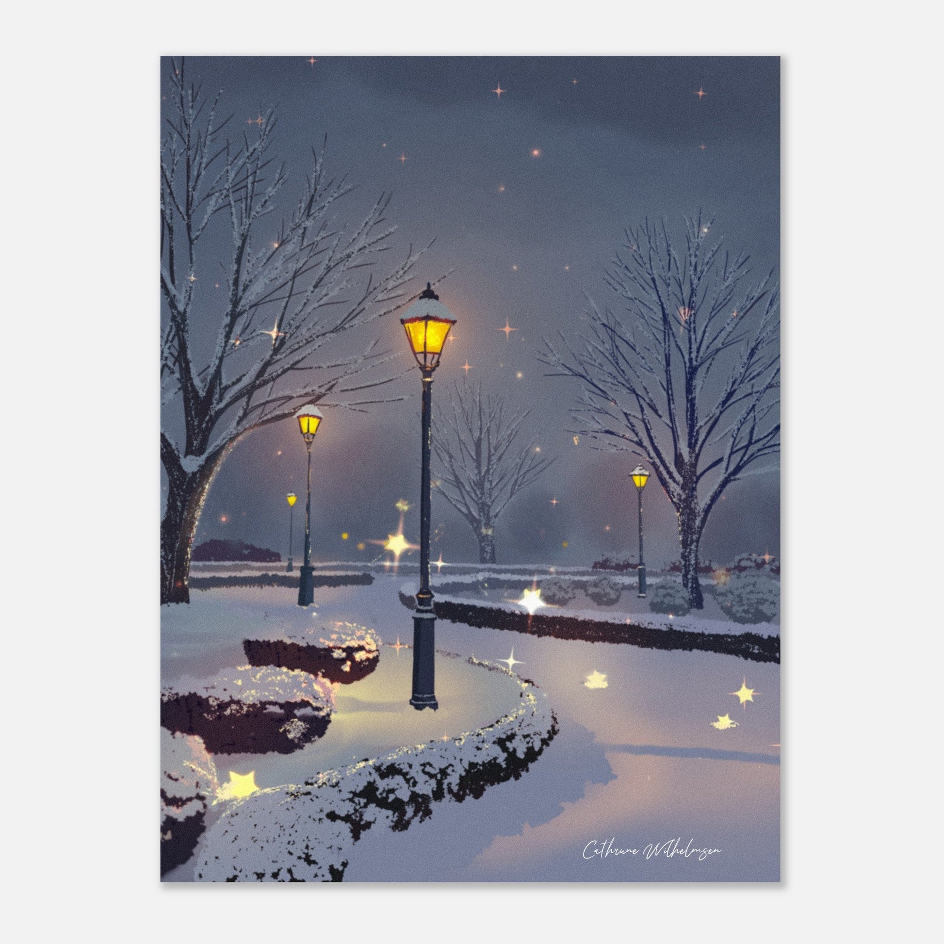 Starry Night - Kunsttrykk på aluminium - PlanetC