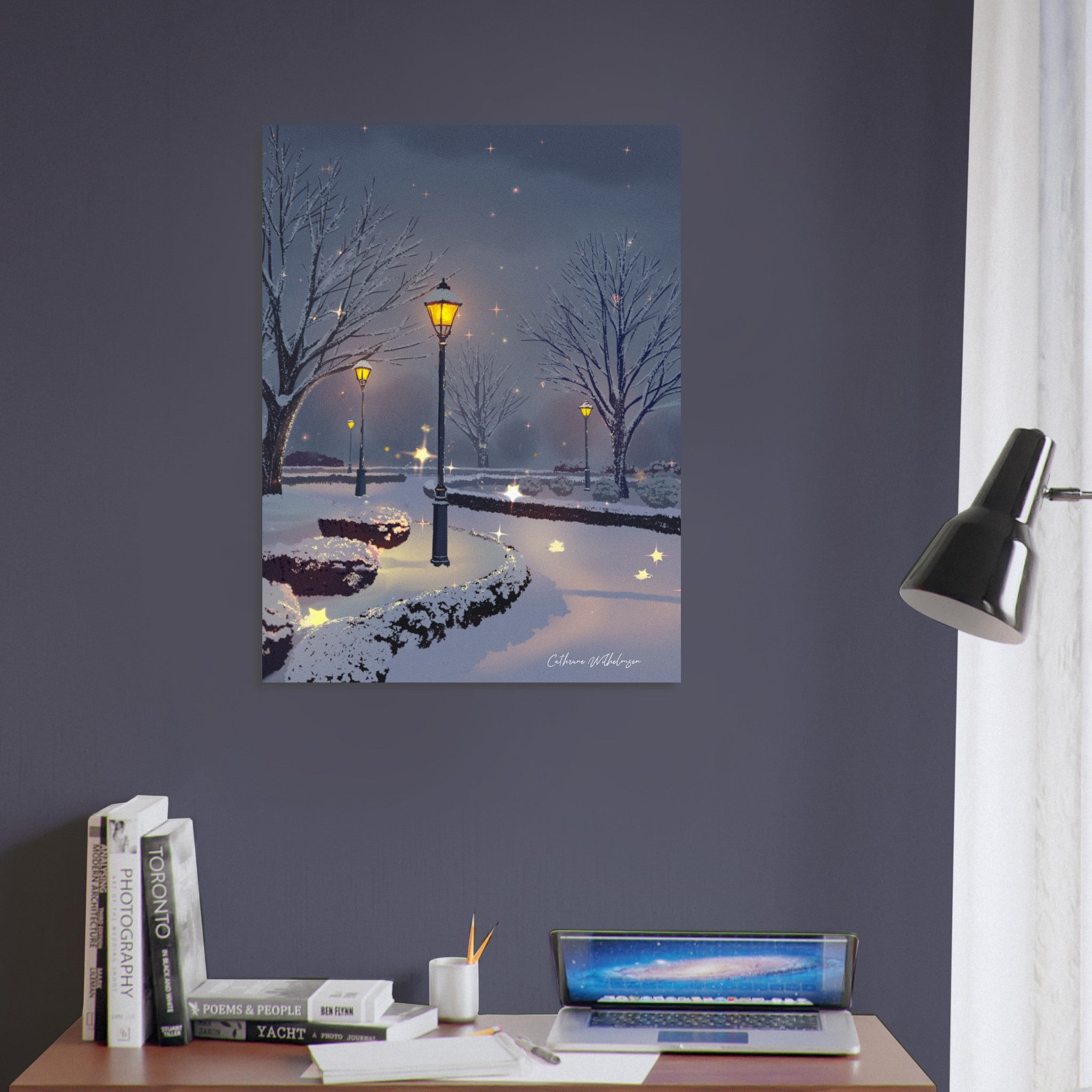 Starry Night - Kunsttrykk på aluminium - PlanetC