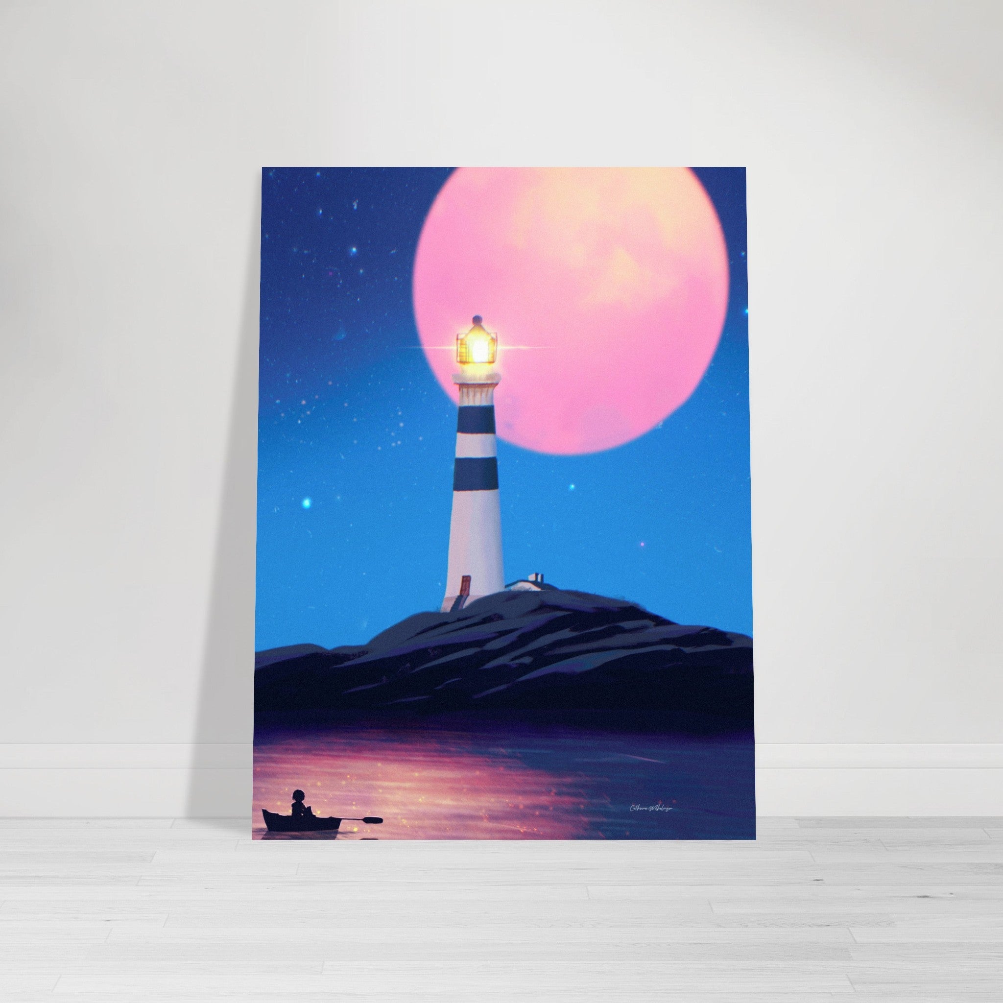 Summernight - Kunsttrykk på aluminium - Cathrine - PlanetC Stories