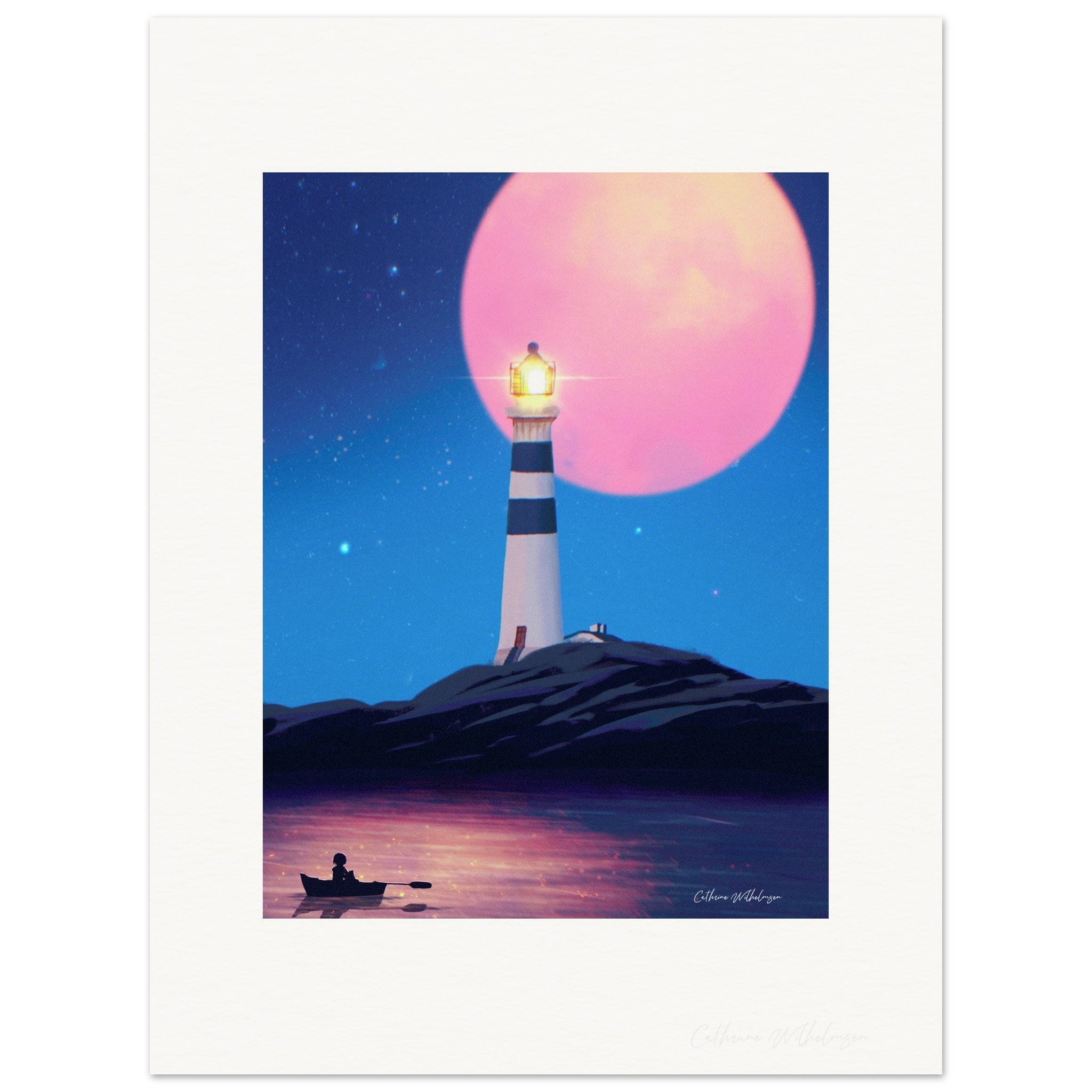 Summernight - Kunsttrykk uten ramme - Cathrine - PlanetC Stories