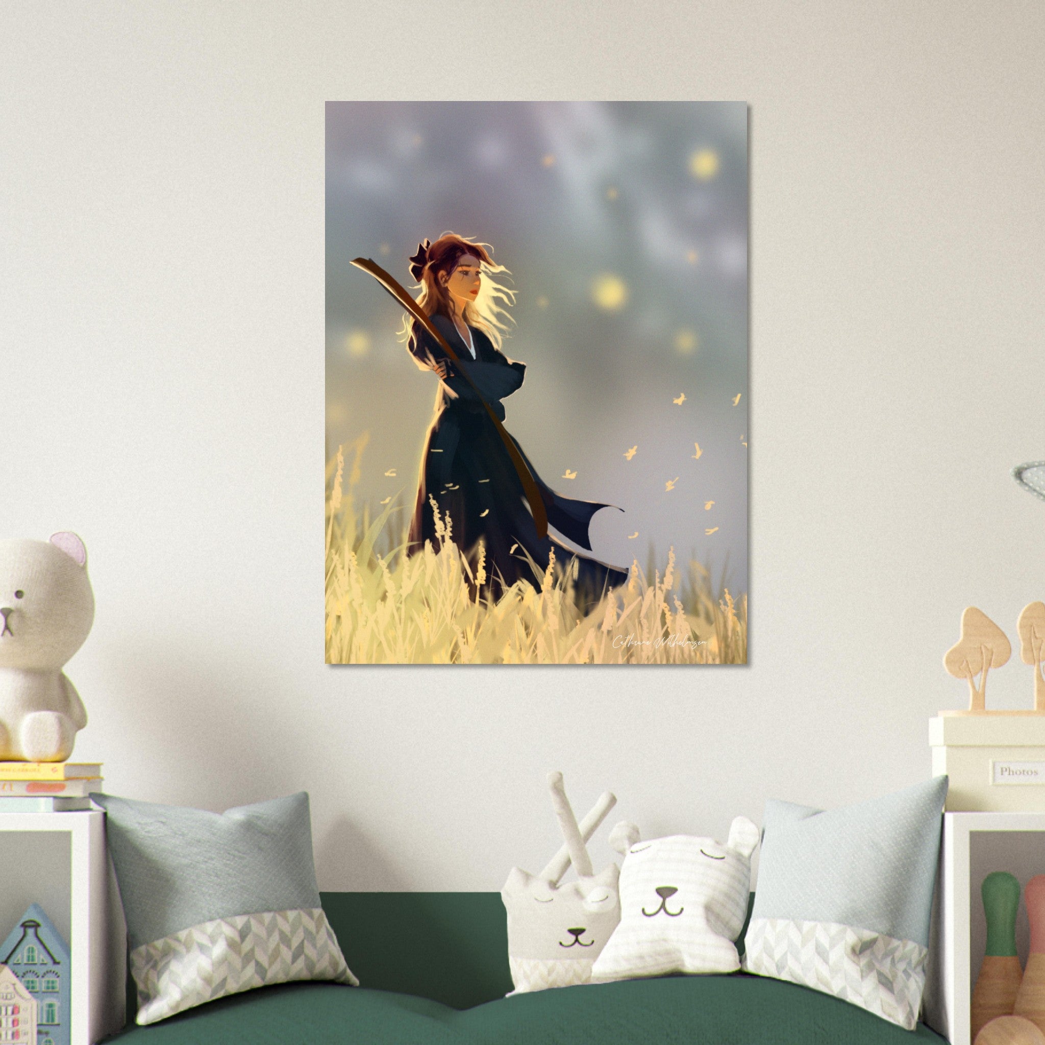 Young Warrior - Aluminum Print - PlanetC